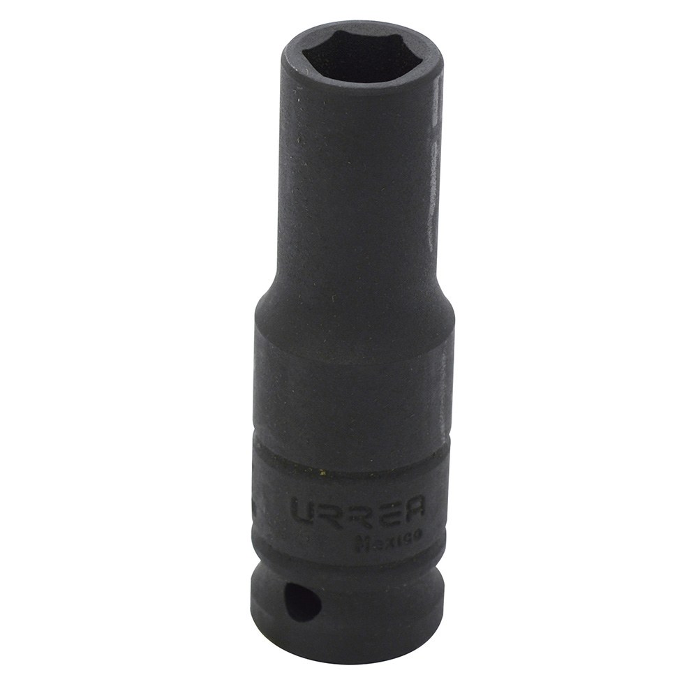 Dado de impacto largo cuadro de 1/2", 6 puntas, en pulgadas,  3/8" Urrea