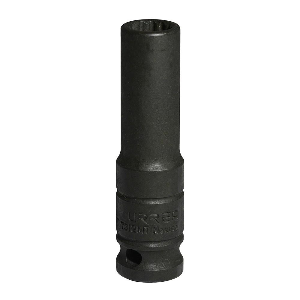 Dado de impacto largo cuadro de 1/2", 12 puntas, métrico, 12 mm Urrea