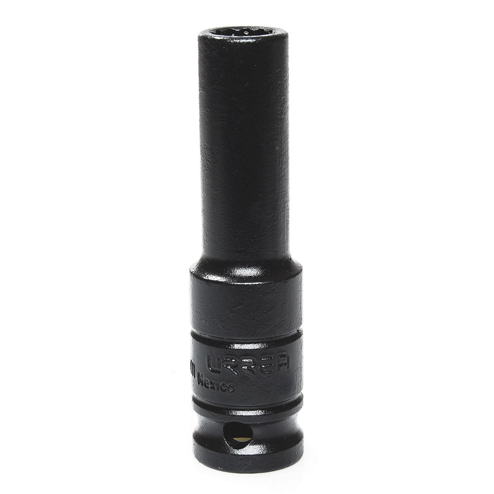 Dado de impacto largo cuadro de 1/2", 12 puntas, métrico, 13 mm Urrea