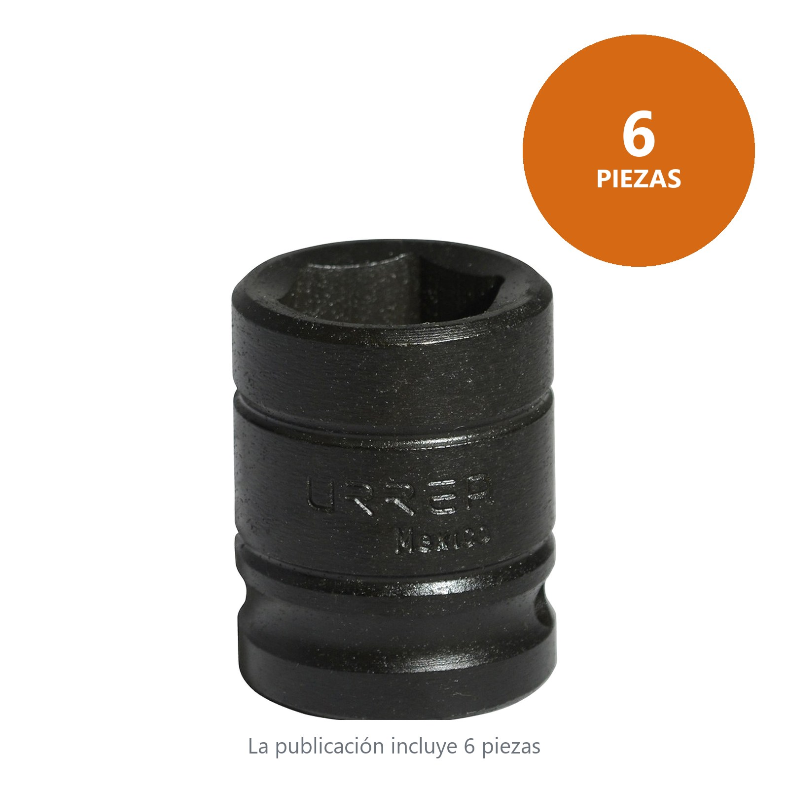 Dado de impacto cuadro de 1/2", 6 puntas, métrico, 24 mm Urrea - Imagen 2