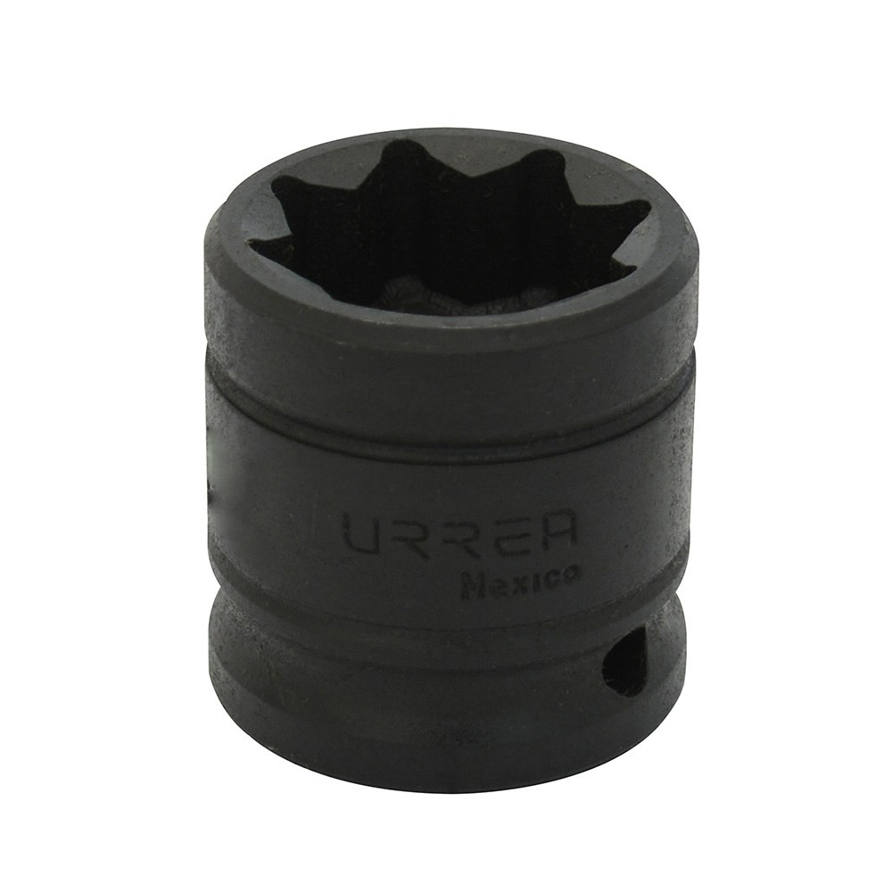 Dado de impacto cuadro de 1/2", 8 puntas, en pulgadas, 1-1/16" Urrea