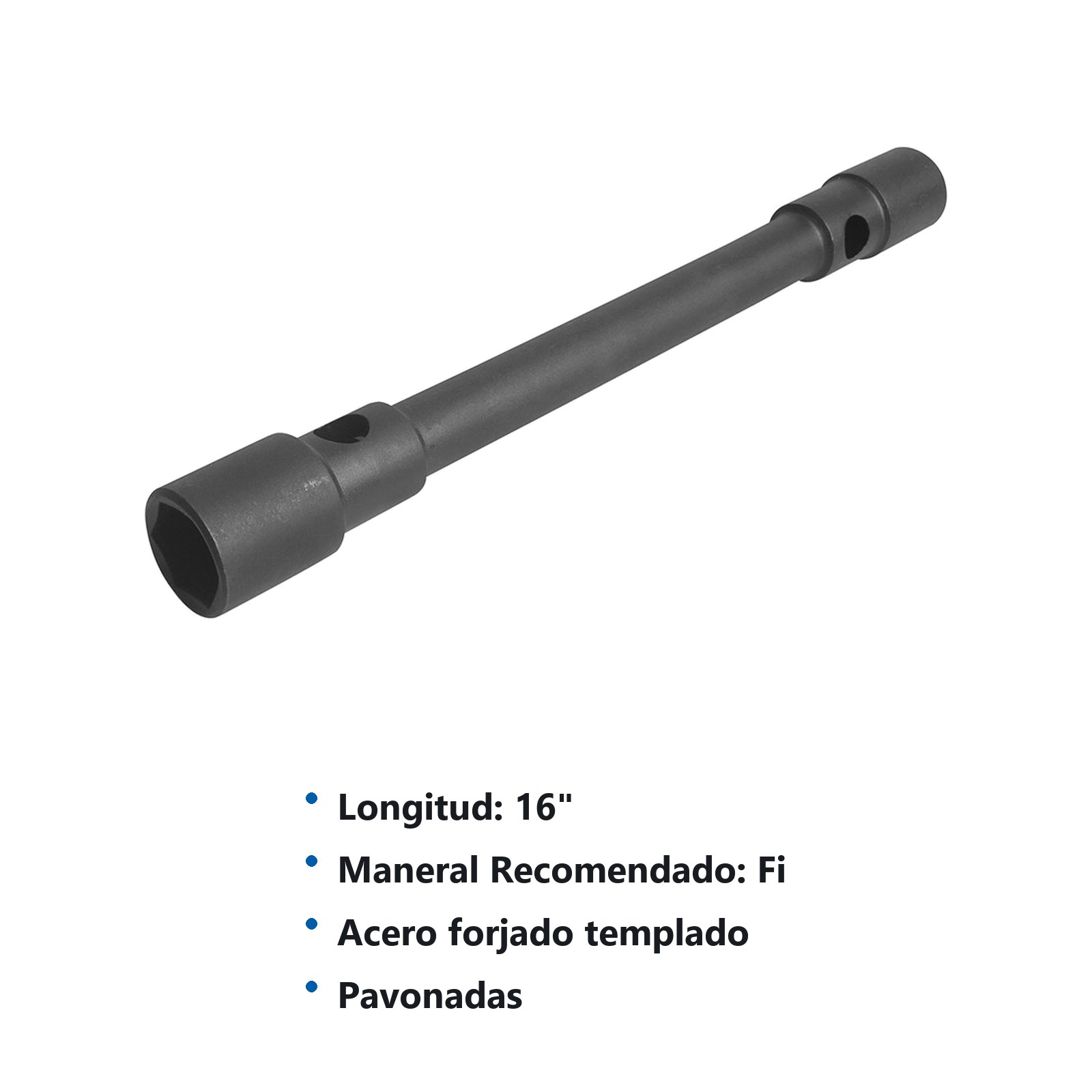 Llave de artillería pavonada hexagonal y para capuchón en pulgadas, 15/16" x 1-1/8" Surtek - Imagen 2