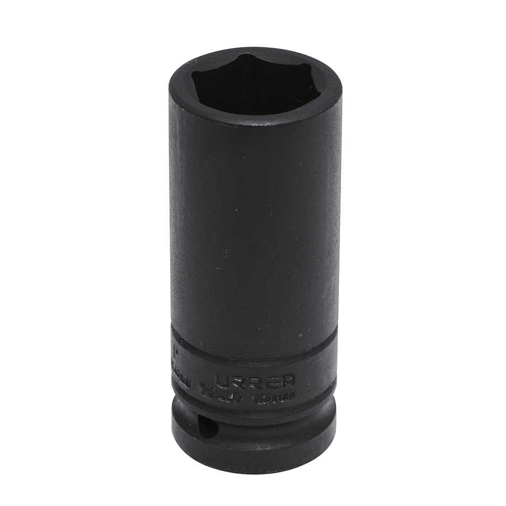 Dado de impacto largo pared delgada cuadro de 3/4", 6 puntas, en pulgadas, 1" Urrea