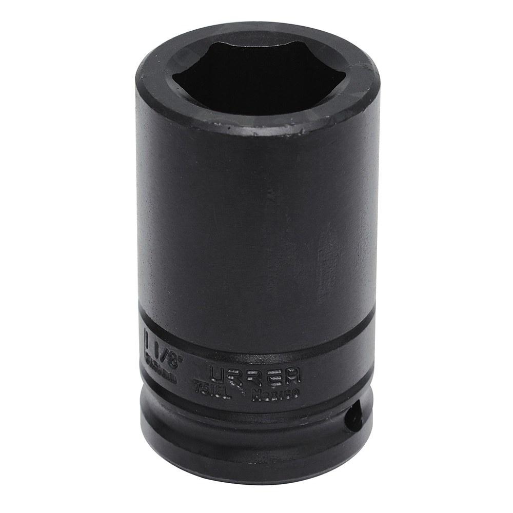 Dado de impacto largo cuadro de 3/4", 6 puntas, en pulgadas, 1-1/8" Urrea