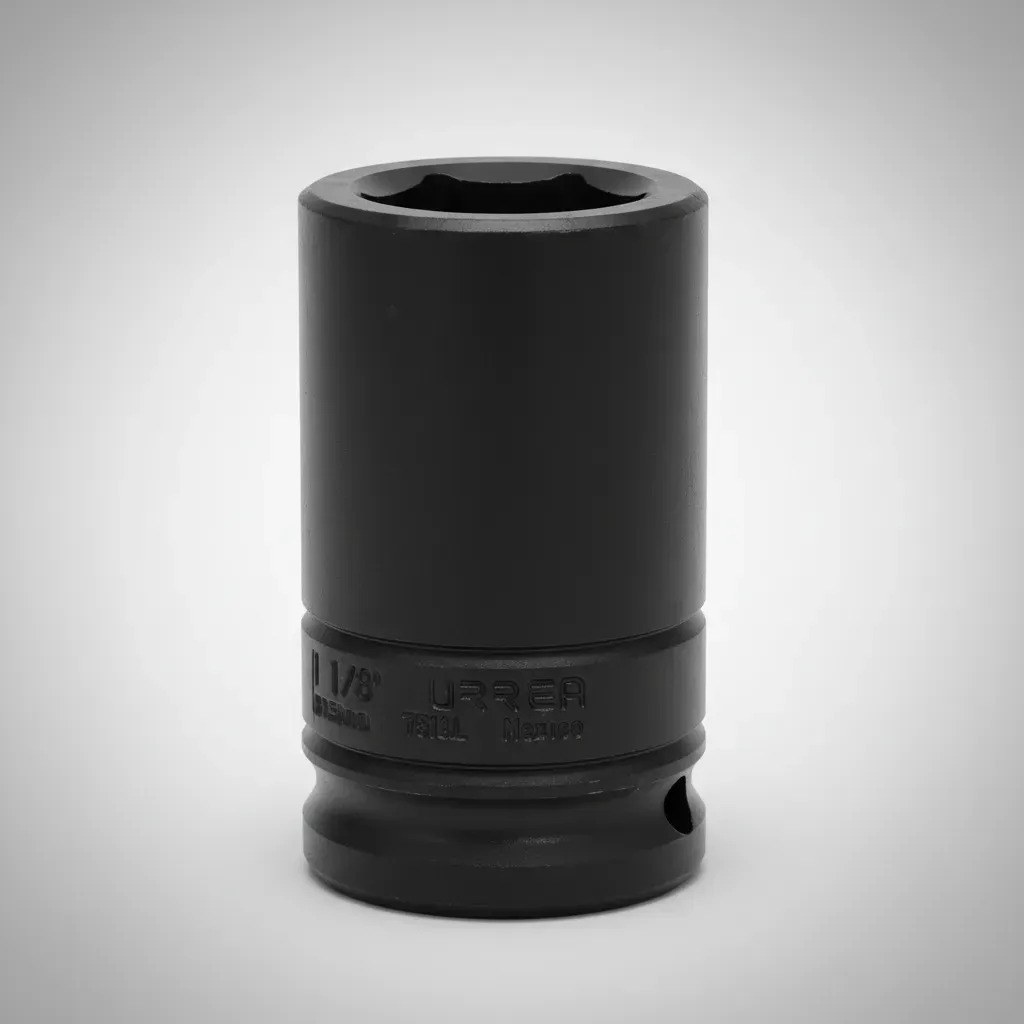 Dado de impacto largo cuadro de 3/4", 6 puntas, en pulgadas, 1-1/8" Urrea - Imagen 4