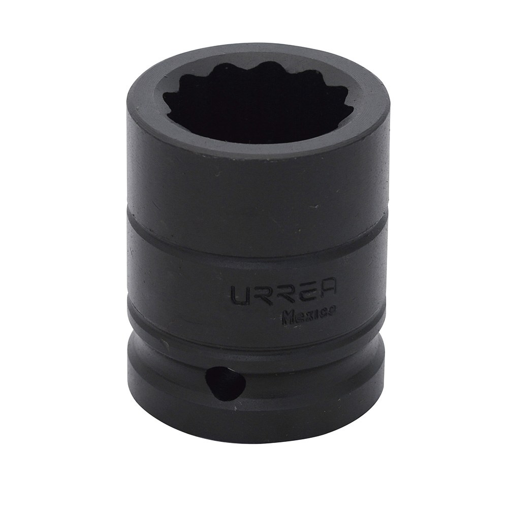 Dado de impacto cuadro de 3/4", 12 puntas, en pulgadas, 1-1/8" Urrea