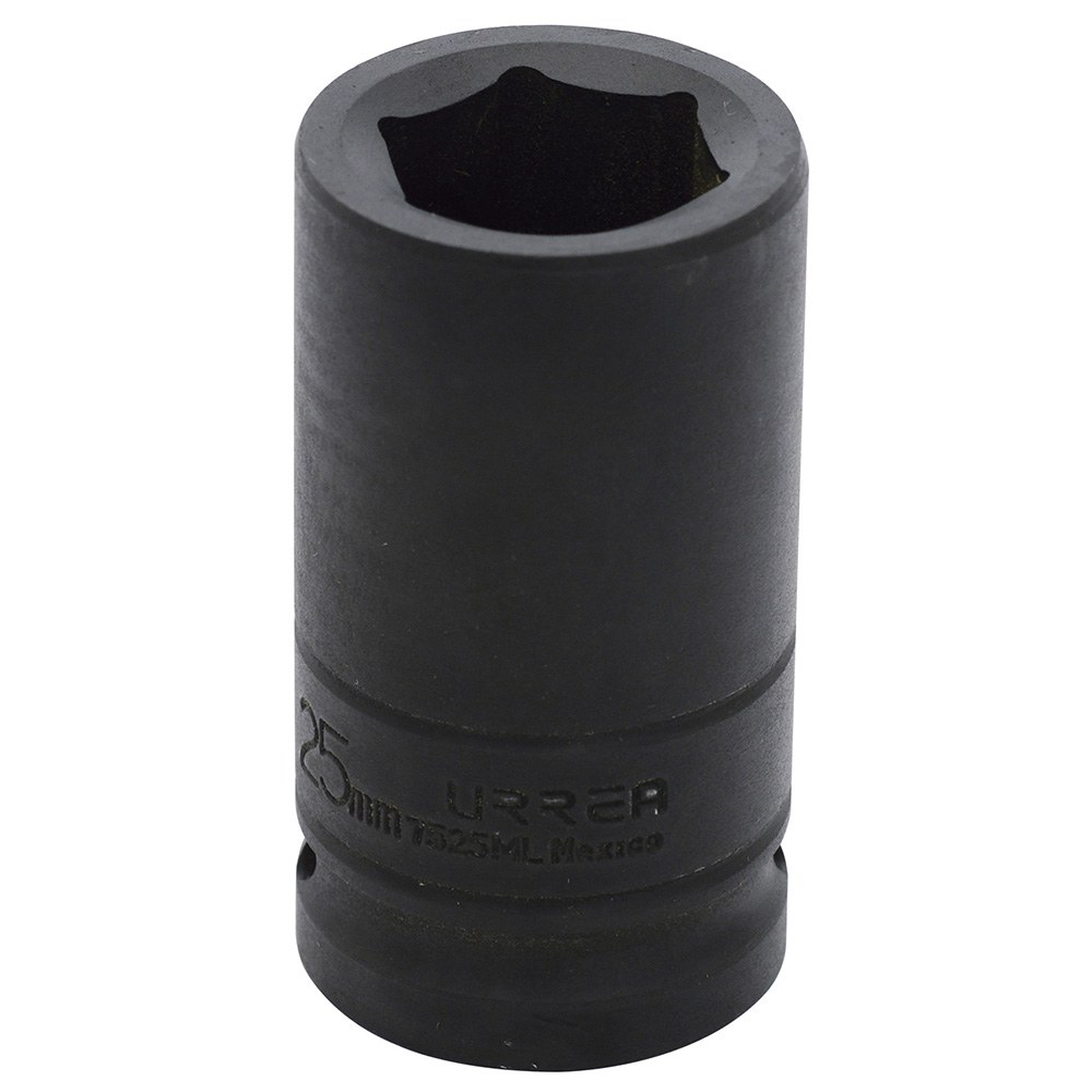 Dado de impacto largo cuadro de 3/4", 6 puntas, métrico, 25 mm Urrea