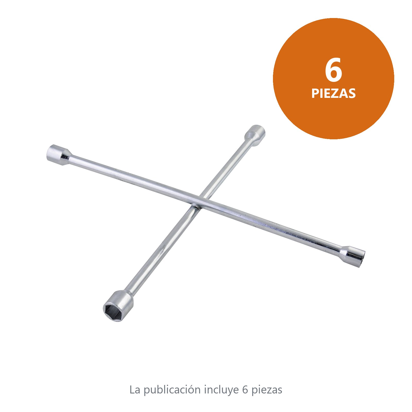 Llave de cruz cromada para automóvil y camionetas pick-up 18" Surtek - Imagen 2
