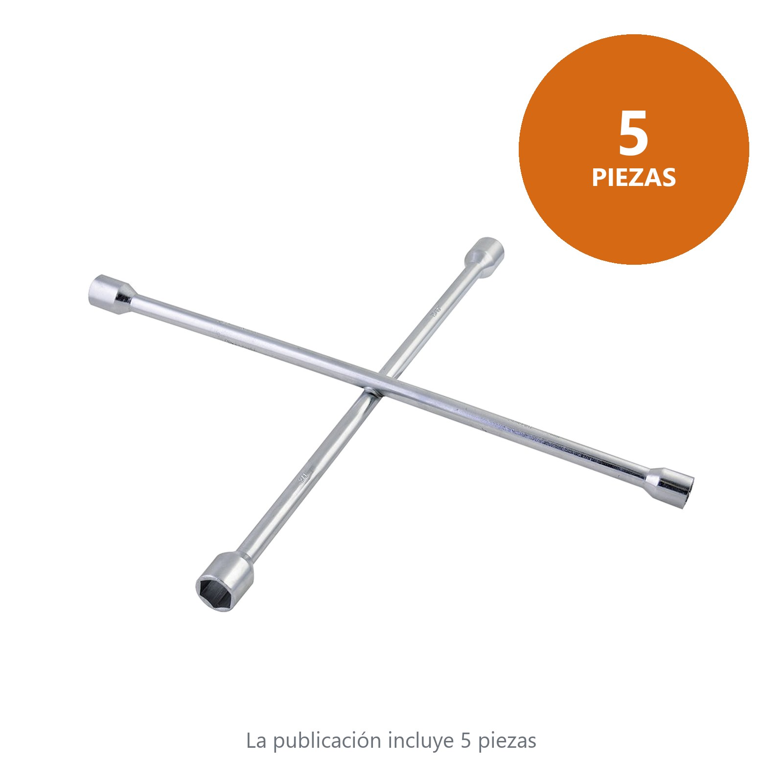 Llave de cruz cromada para automóvil y camionetas pick-up 14" Surtek - Imagen 4
