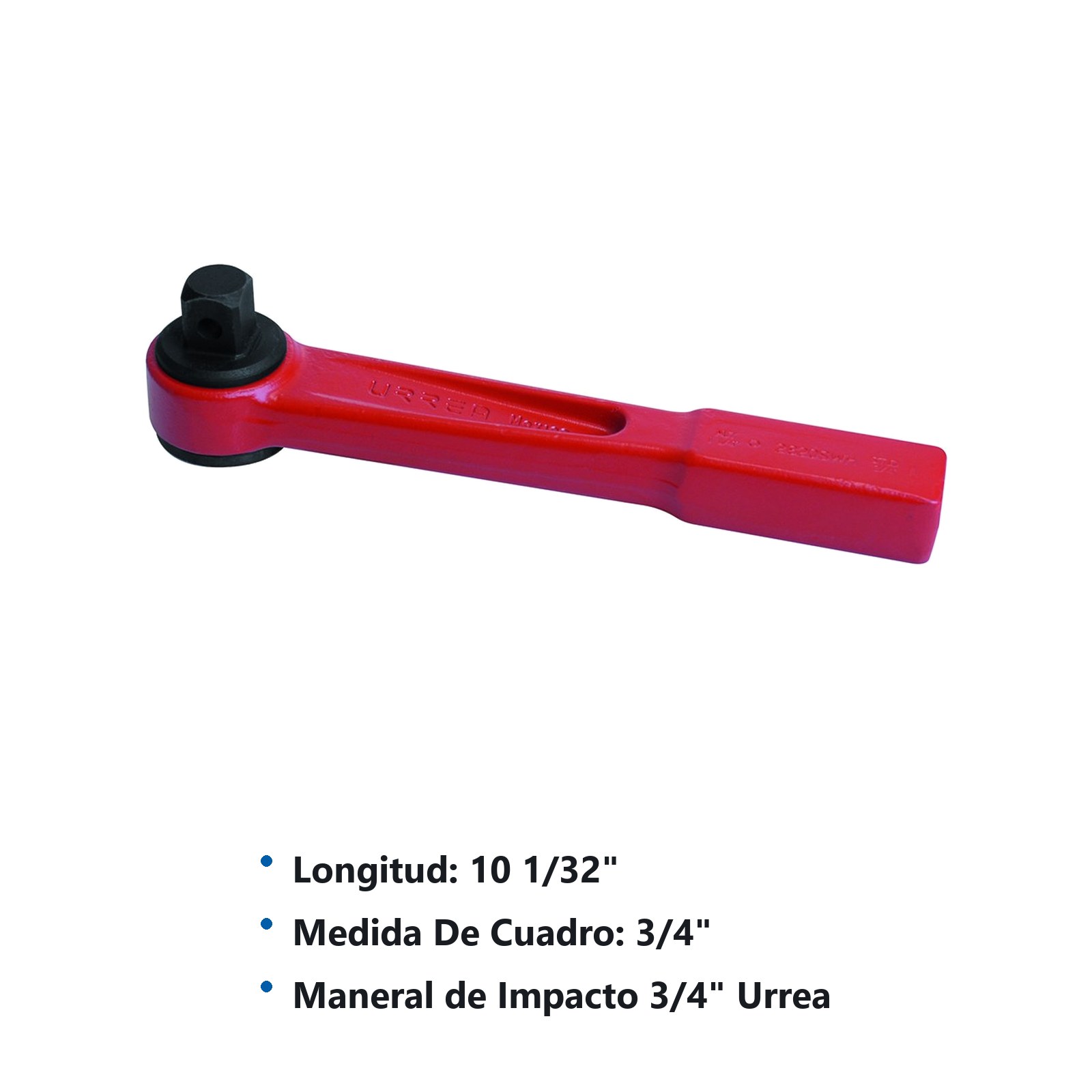 Maneral para dado de impacto cuadro de 3/4", 10-1/32" Urrea - Imagen 2