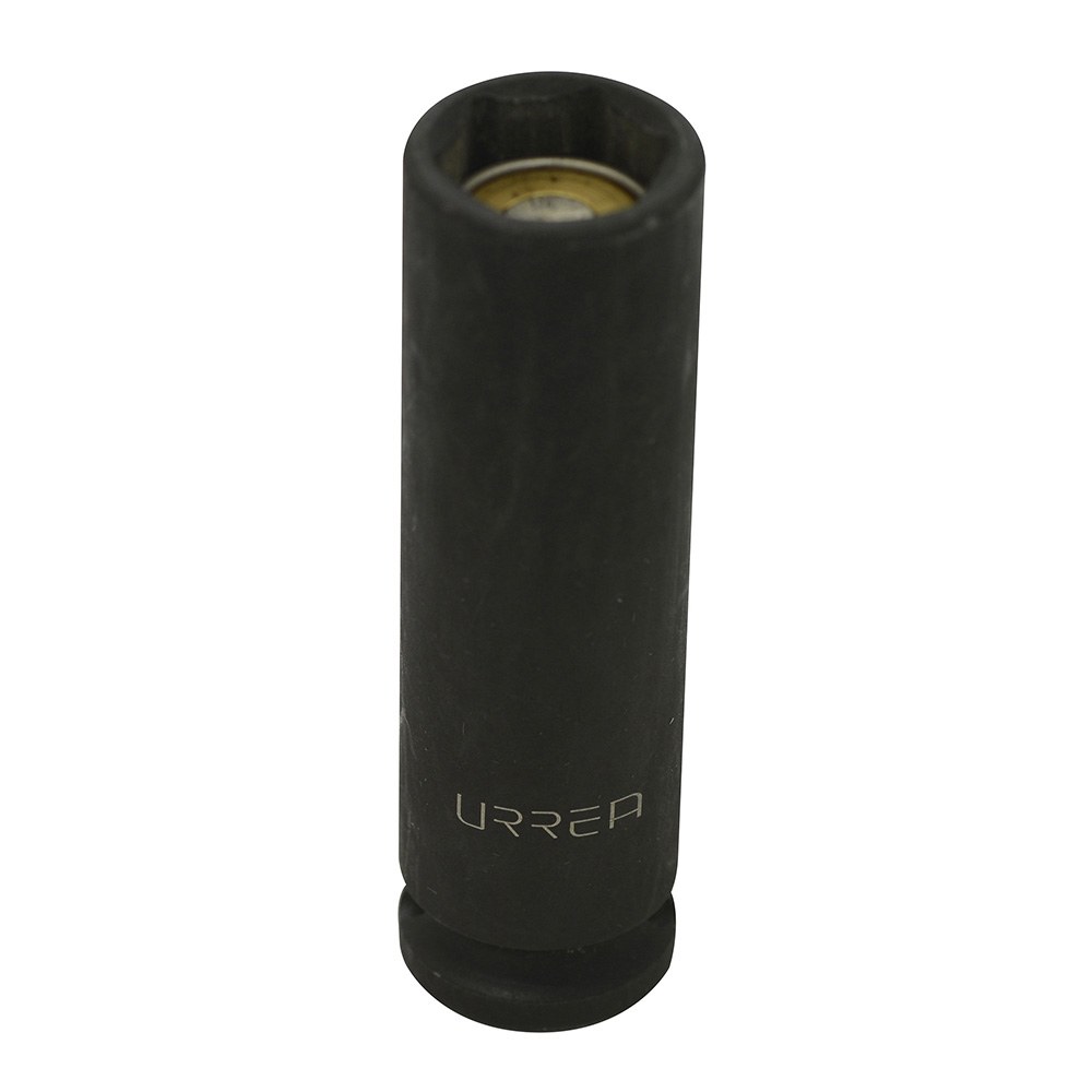 Dado de impacto largo con imán cuadro de 3/8", 6 puntas, en pulgadas, 1/2" Urrea