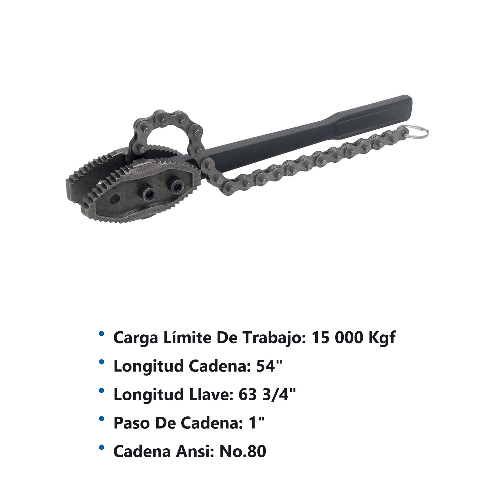 Llave de cadena tipo caimán para tubos de 12" Urrea - Imagen 3