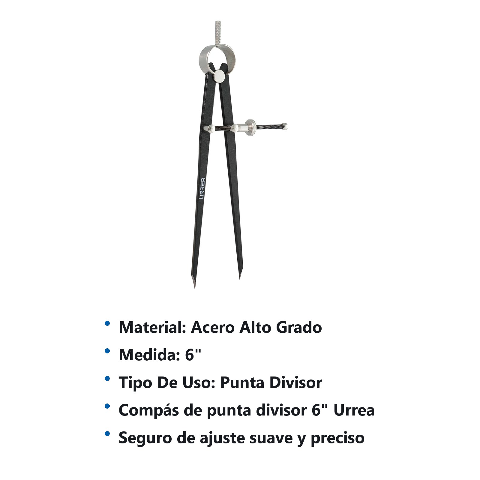 Compás de punta divisor 6" Urrea - Imagen 2