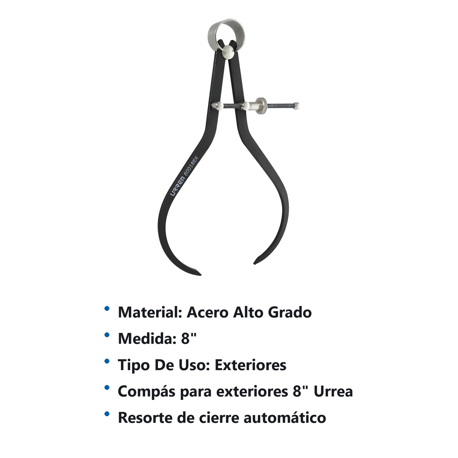 Compás para medición exterior 8" Urrea - Imagen 2