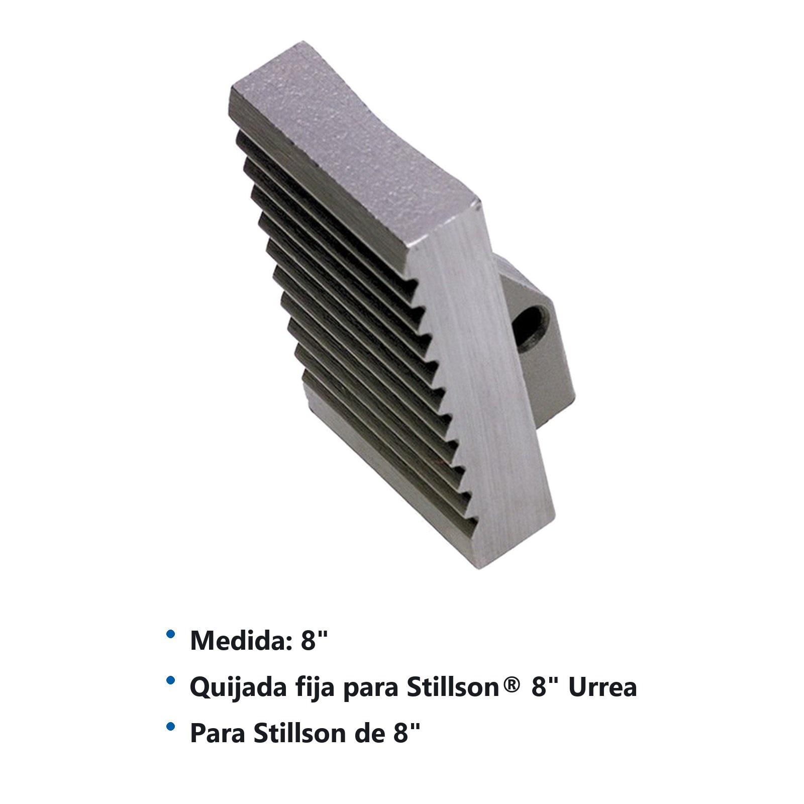 Repuesto de quijada fija y pasador para llave Stillson 808HD Urrea - Imagen 3