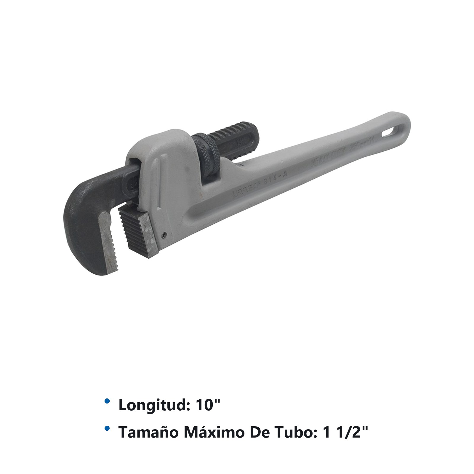 Llave Stillson de aluminio, 10" Urrea - Imagen 2