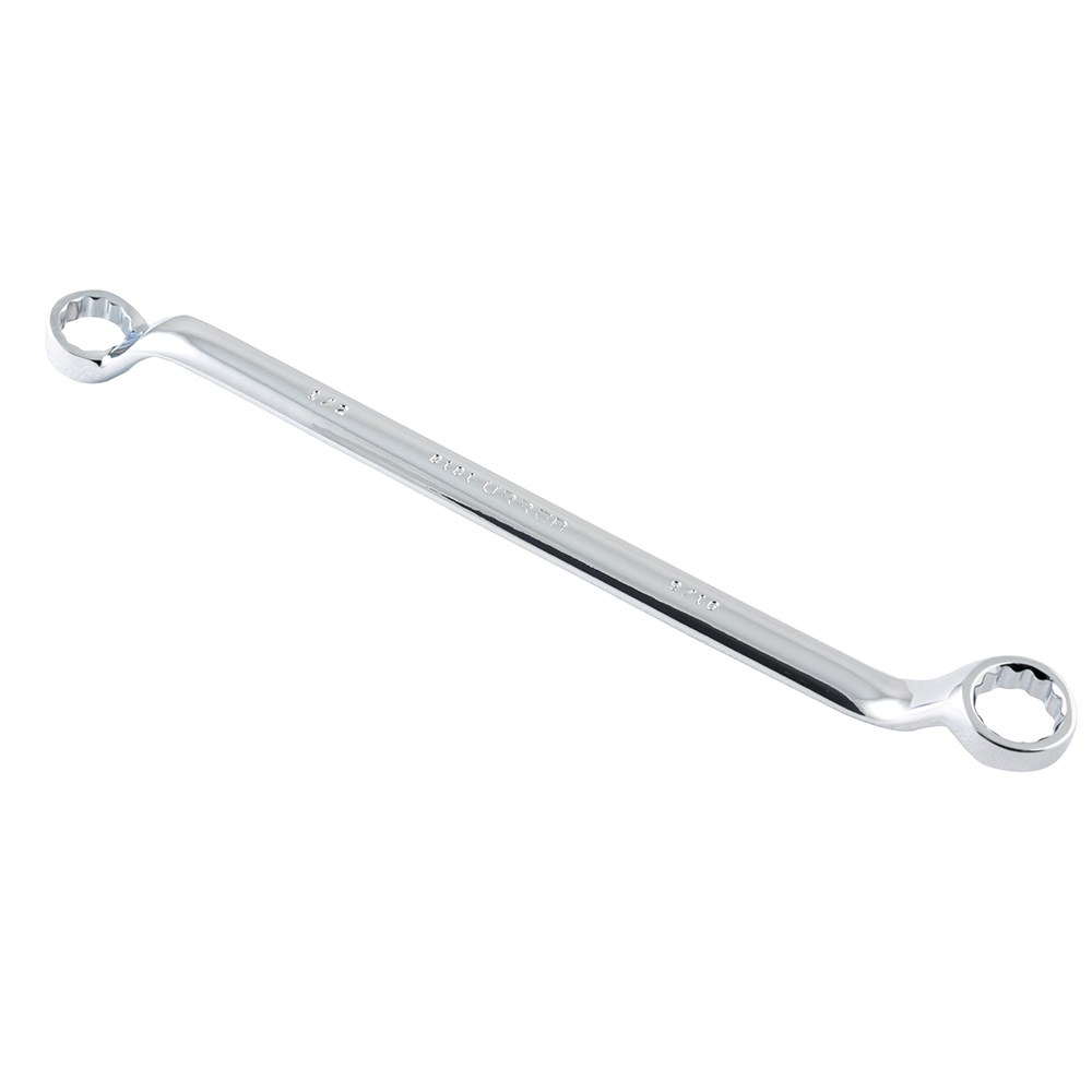 Llave de estrías pulido espejo de 45° en pulgadas, 12 puntas, 1/2" x 9/16" Urrea