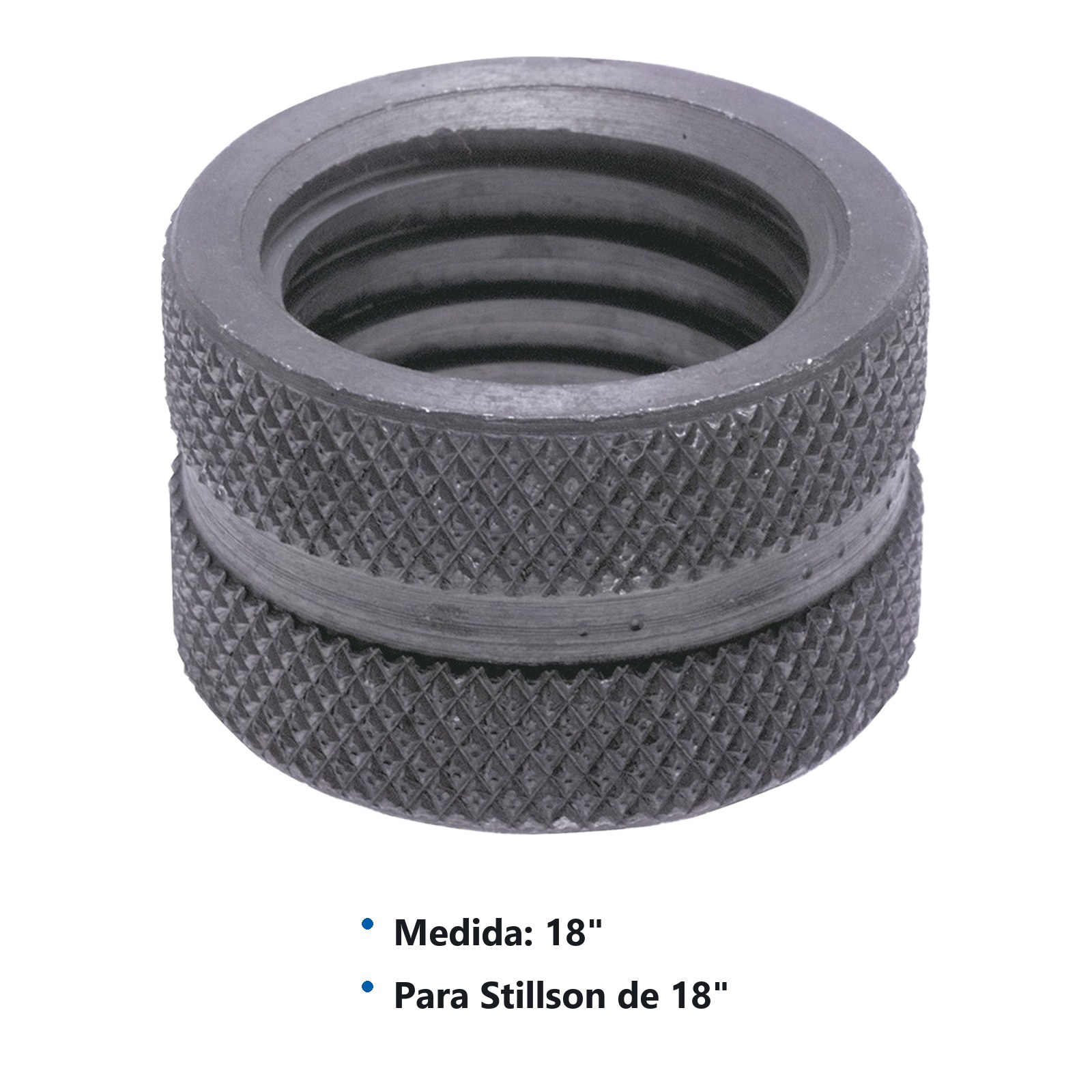 Repuesto de rodillo moleteado para llave Stillson 818HD, 818A Urrea - Imagen 2