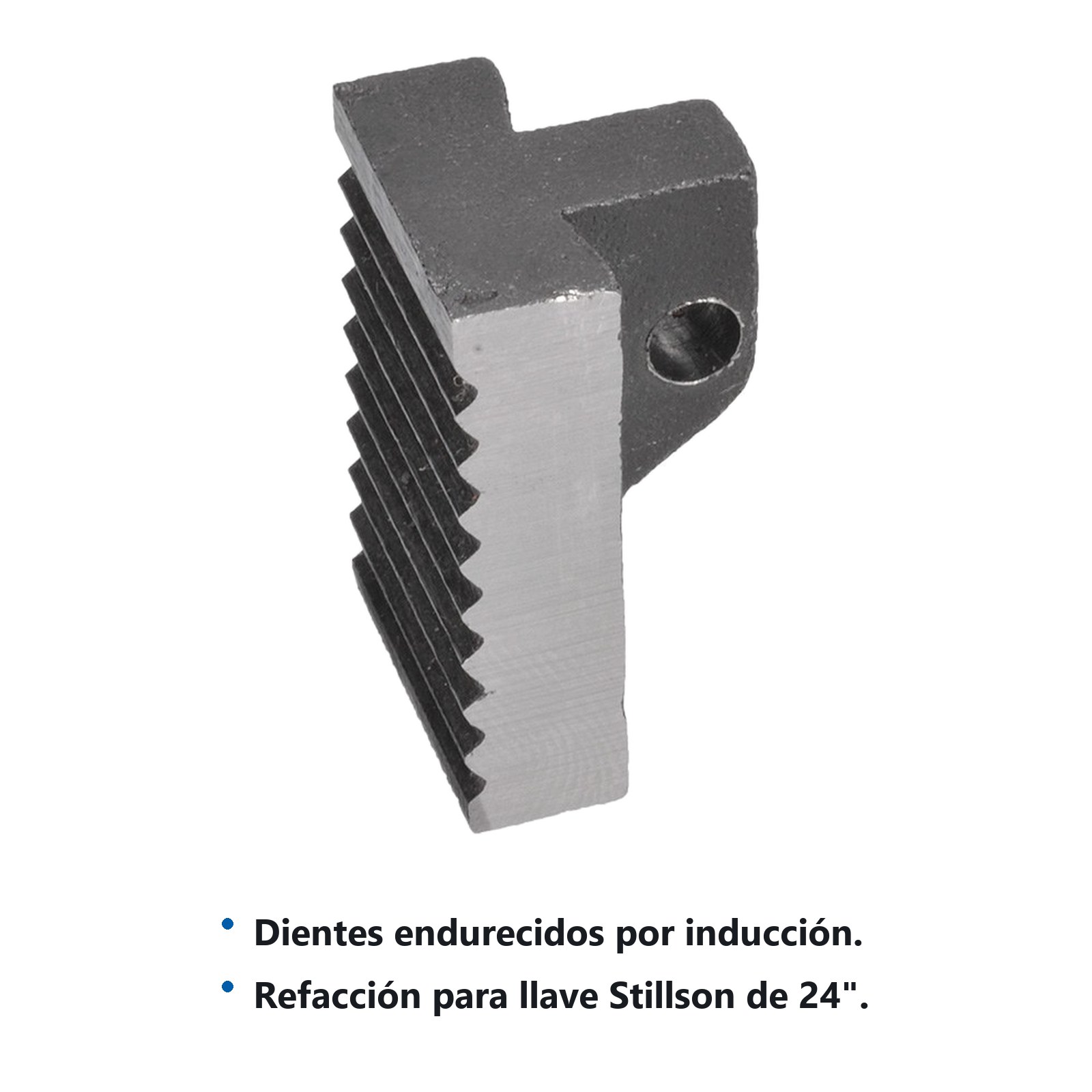 Repuesto de quijada fija y pasador para llave Stillson 824UI, 824UR, 824AUR Urrea - Imagen 2