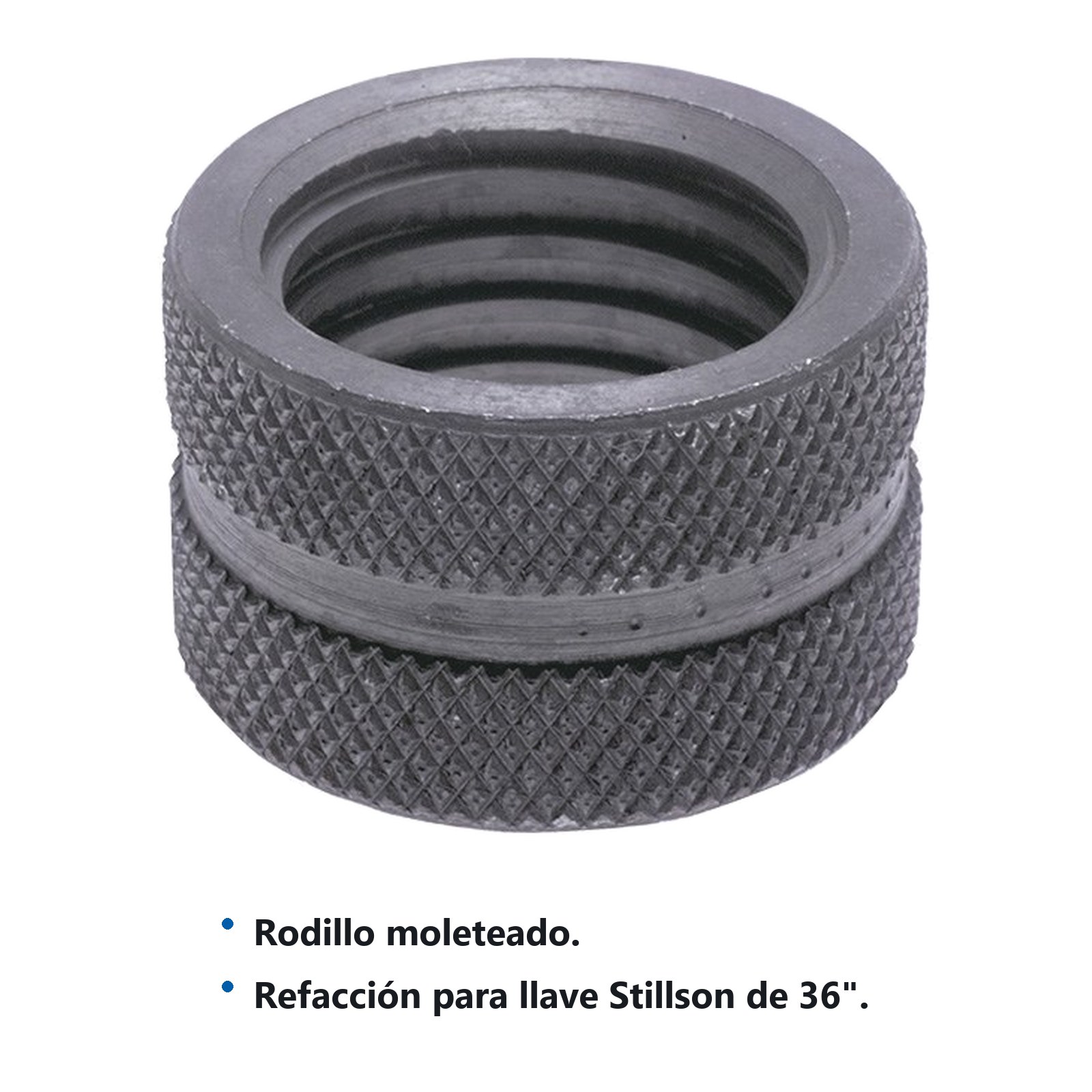 Repuesto de rodillo moleteado para llave Stillson 836UI, 836UR, 836AUR Urrea - Imagen 2