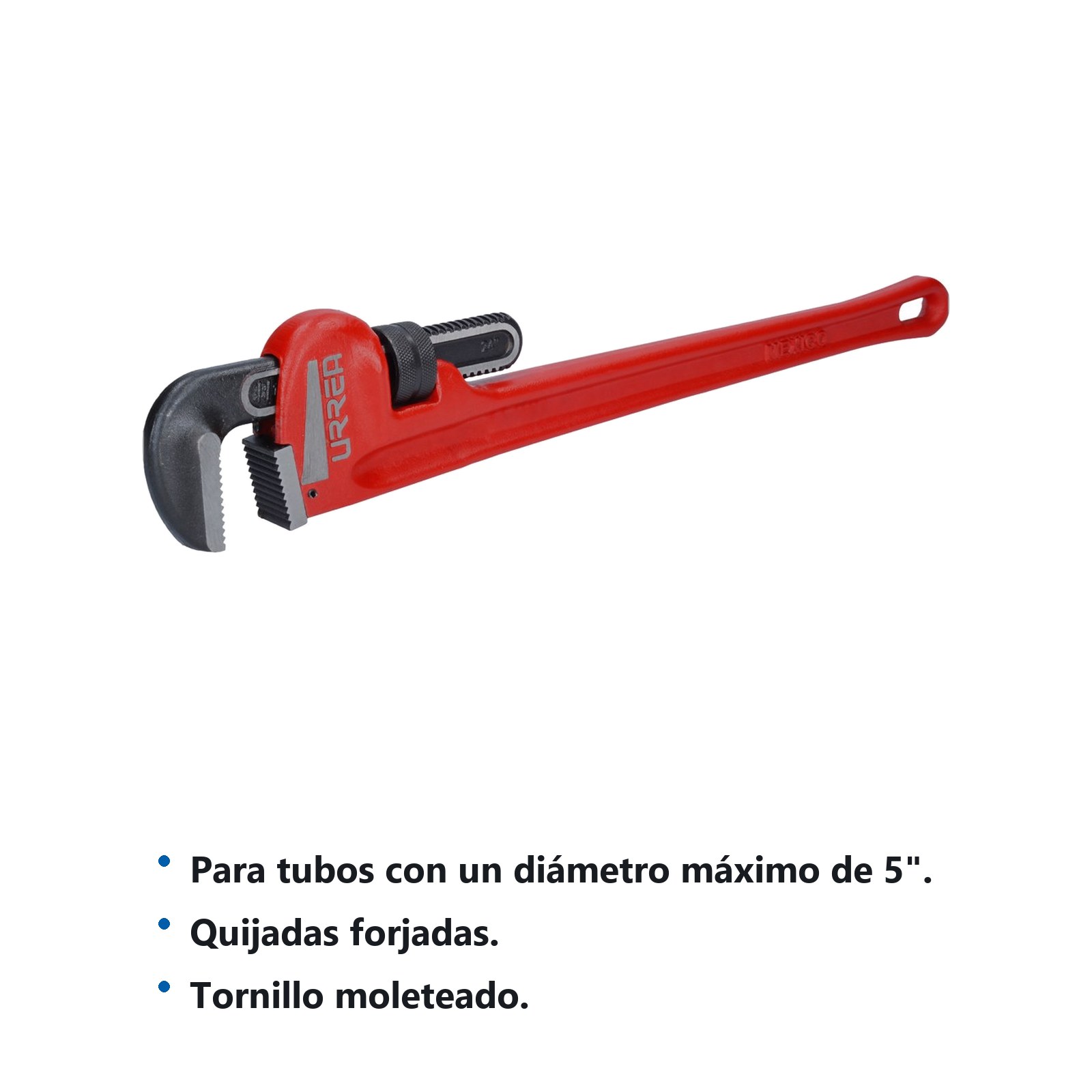 Llave stillson de hierro maleable de 36" Urrea - Imagen 2