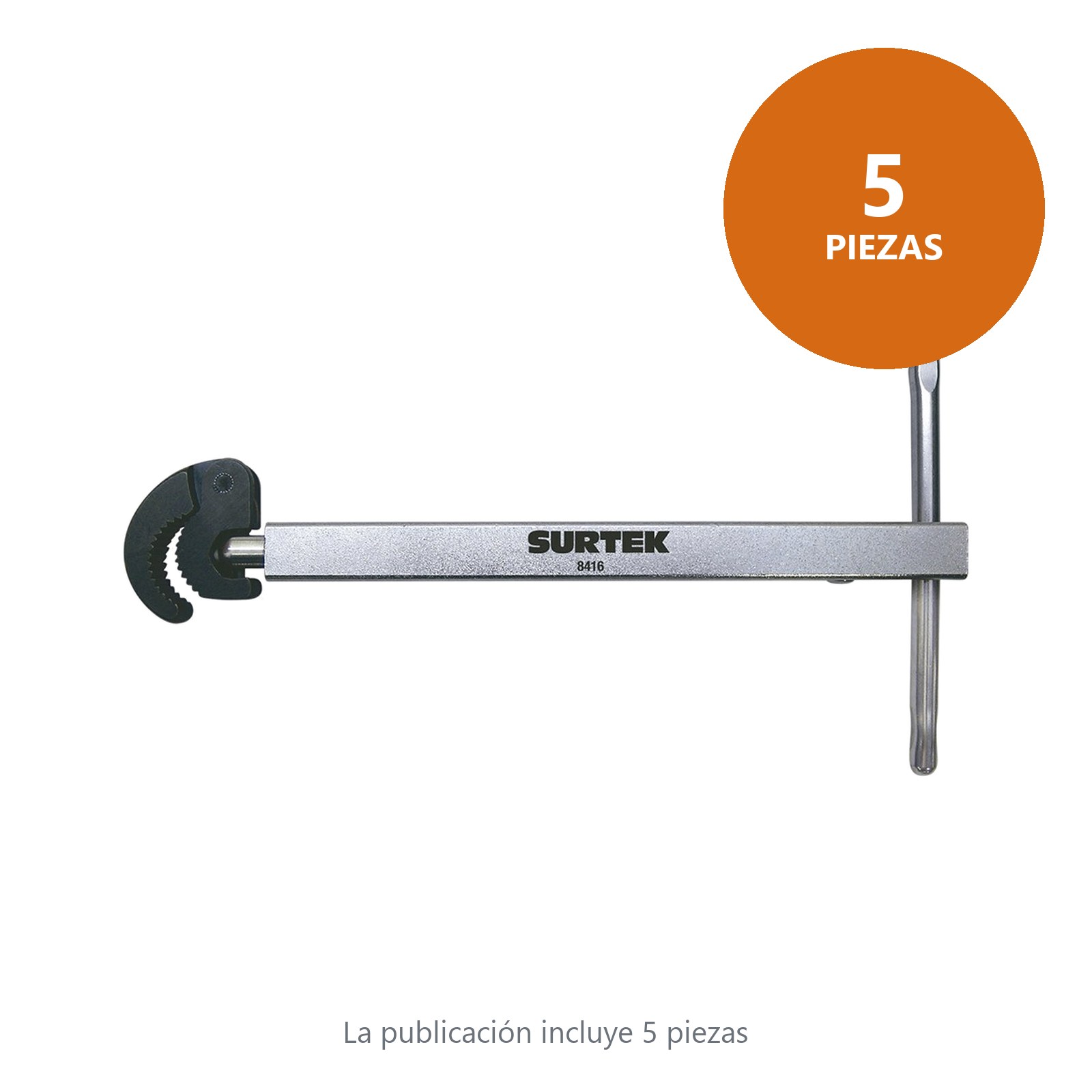 Llave para lavabo telescópica de 7 a 10" Surtek - Imagen 3