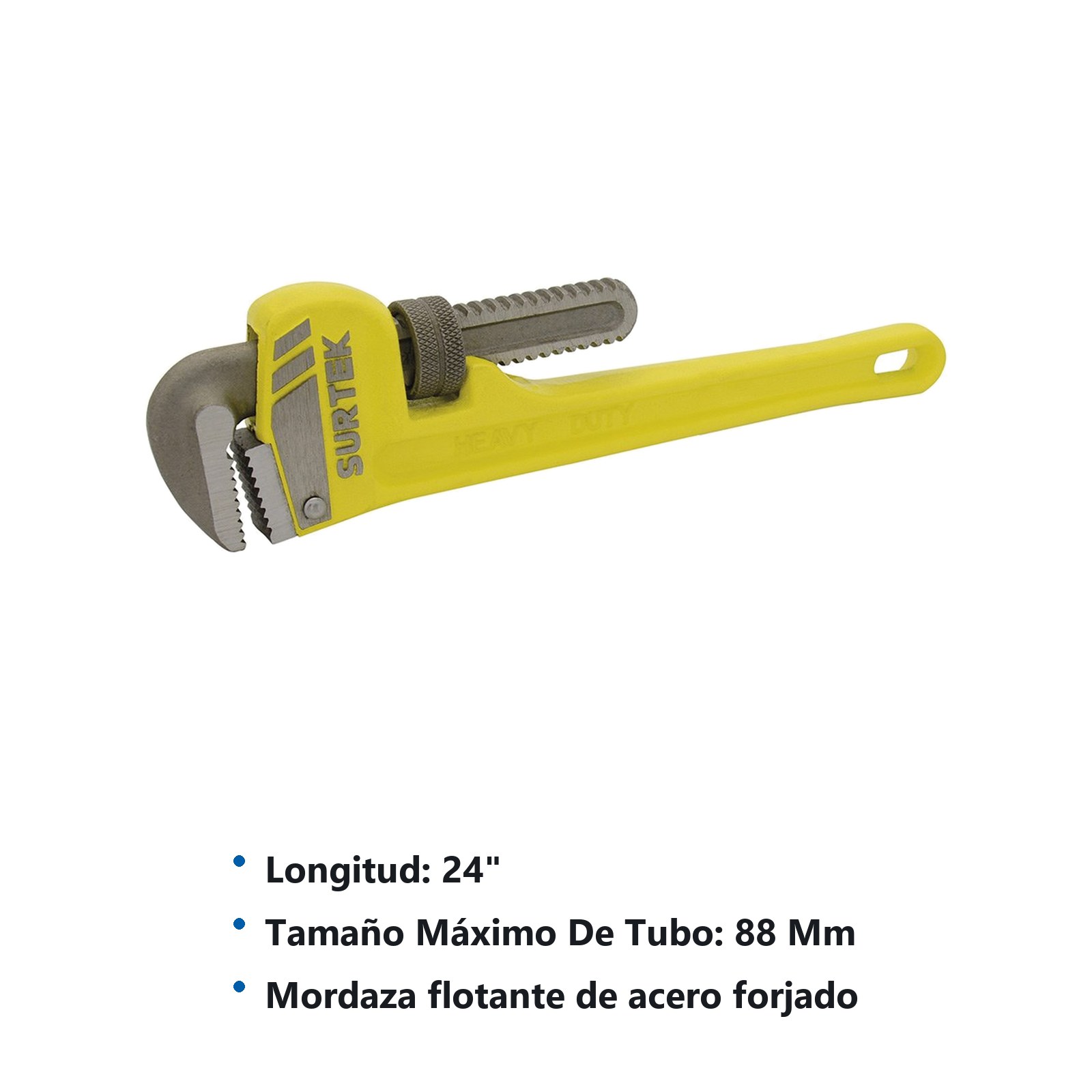 Llave stillson de hierro maleable de 24" Surtek - Imagen 2