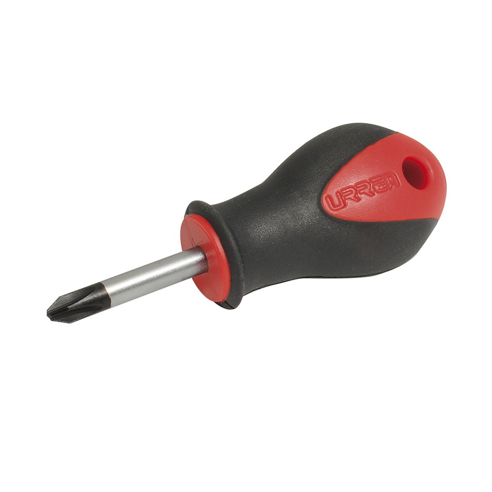 Destornillador con mango bimaterial, tipo trompo punta Phillips barra redonda #2 x 1-3/8" Urrea