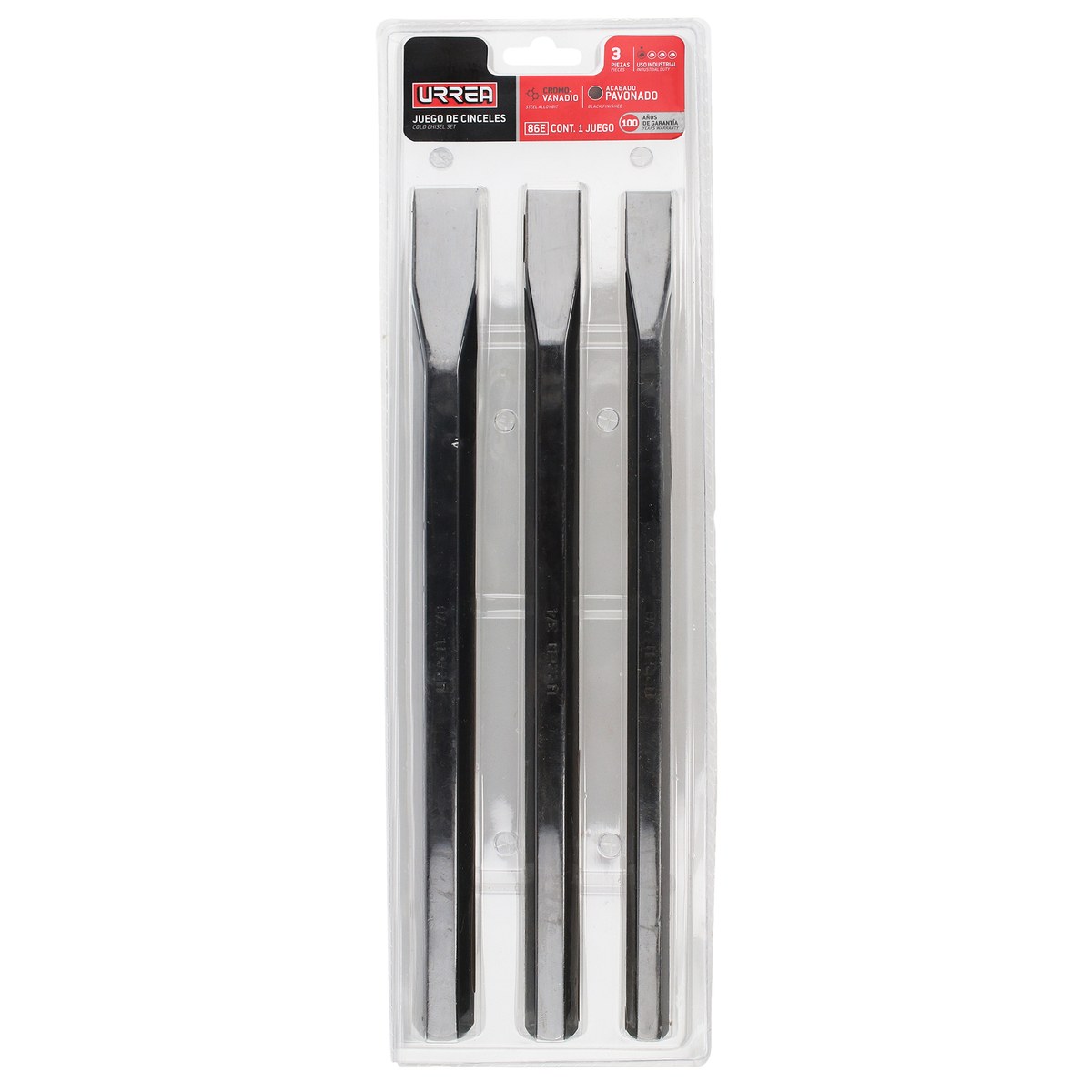 Juego de cinceles 5/8"-7/8", 3 piezas Urrea - Imagen 2