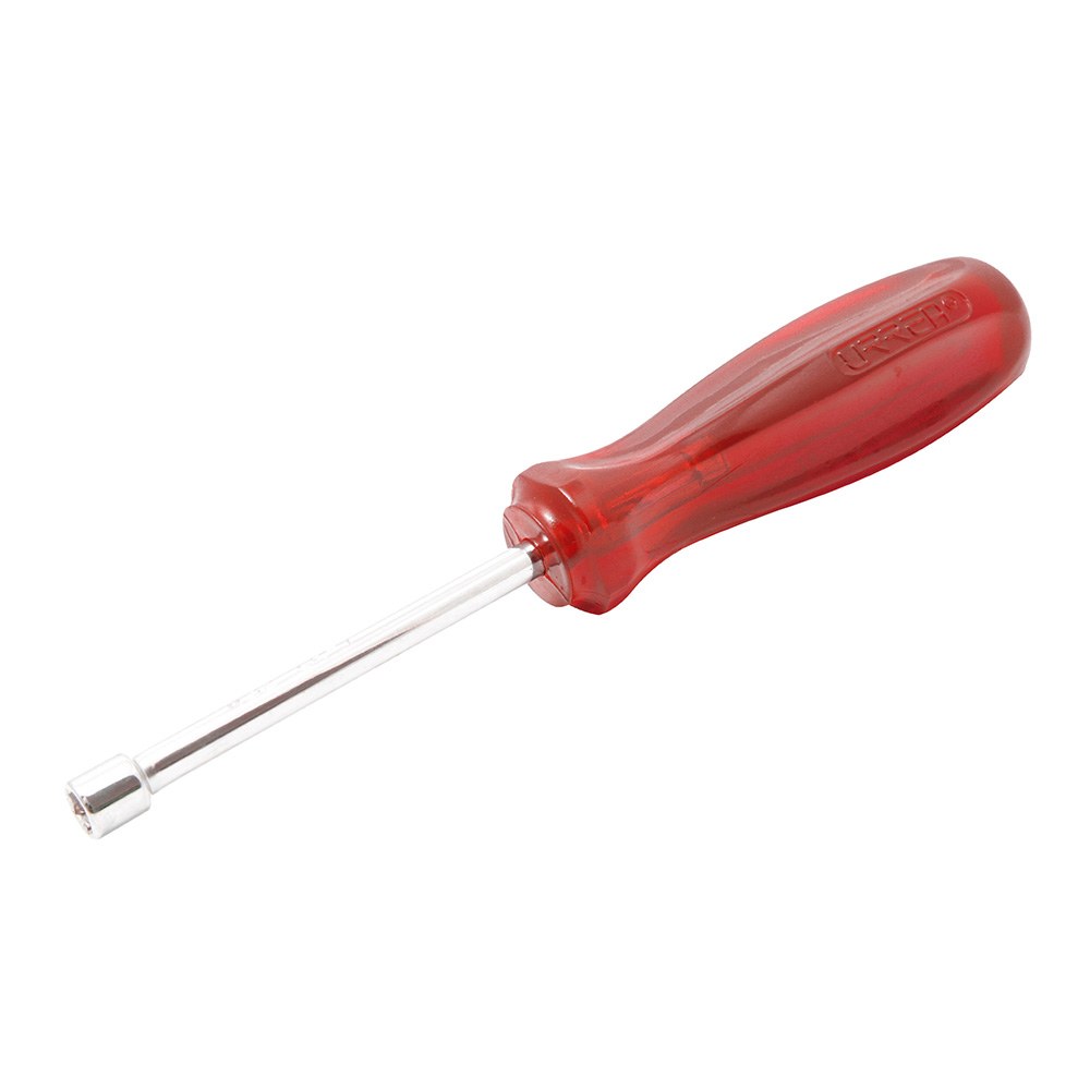 Destornillador con mango ámbar color rojo, de caja en pulgadas 1/4" x 3" Urrea
