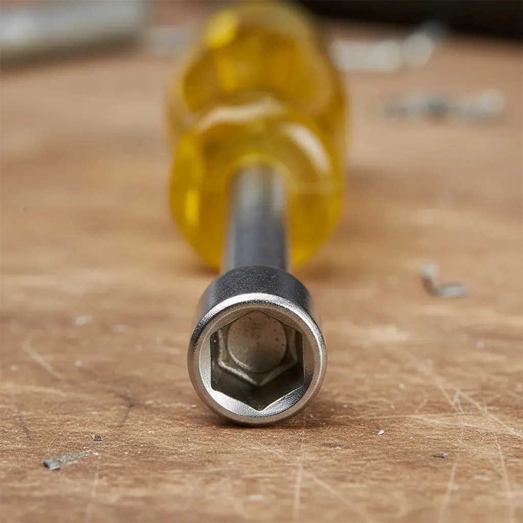 Destornillador con mango ámbar, de caja métrico 8 mm x 3" Urrea - Imagen 2