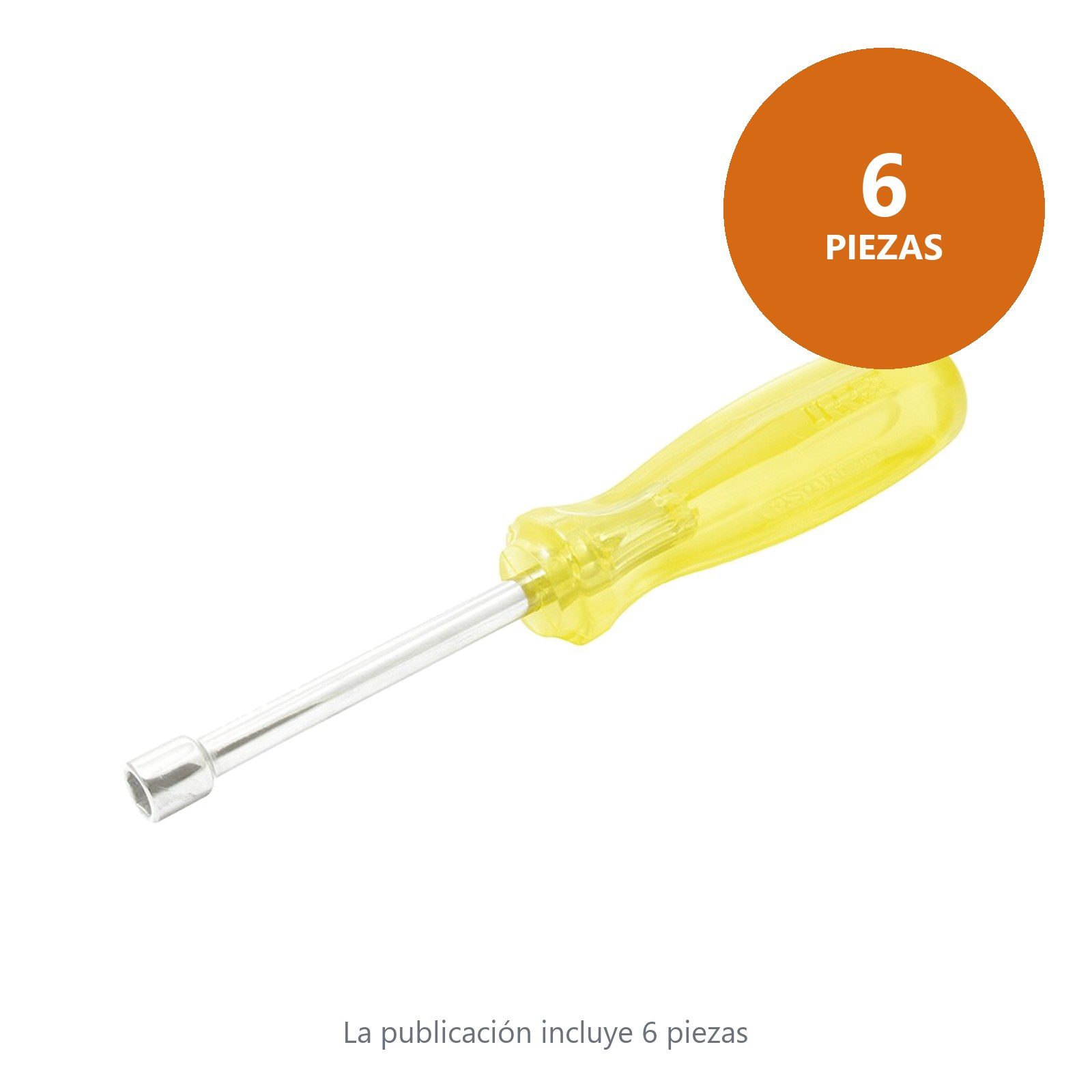 Destornillador con mango ámbar, de caja métrico 11 mm x 3" Urrea - Imagen 2