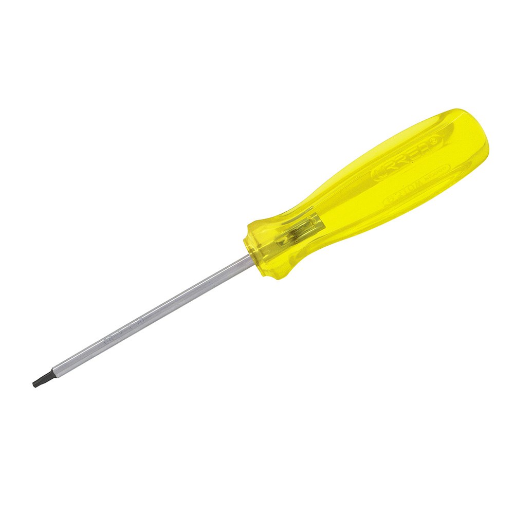 Destornillador con mango ámbar, punta torx barra redonda T20 x 4" Urrea