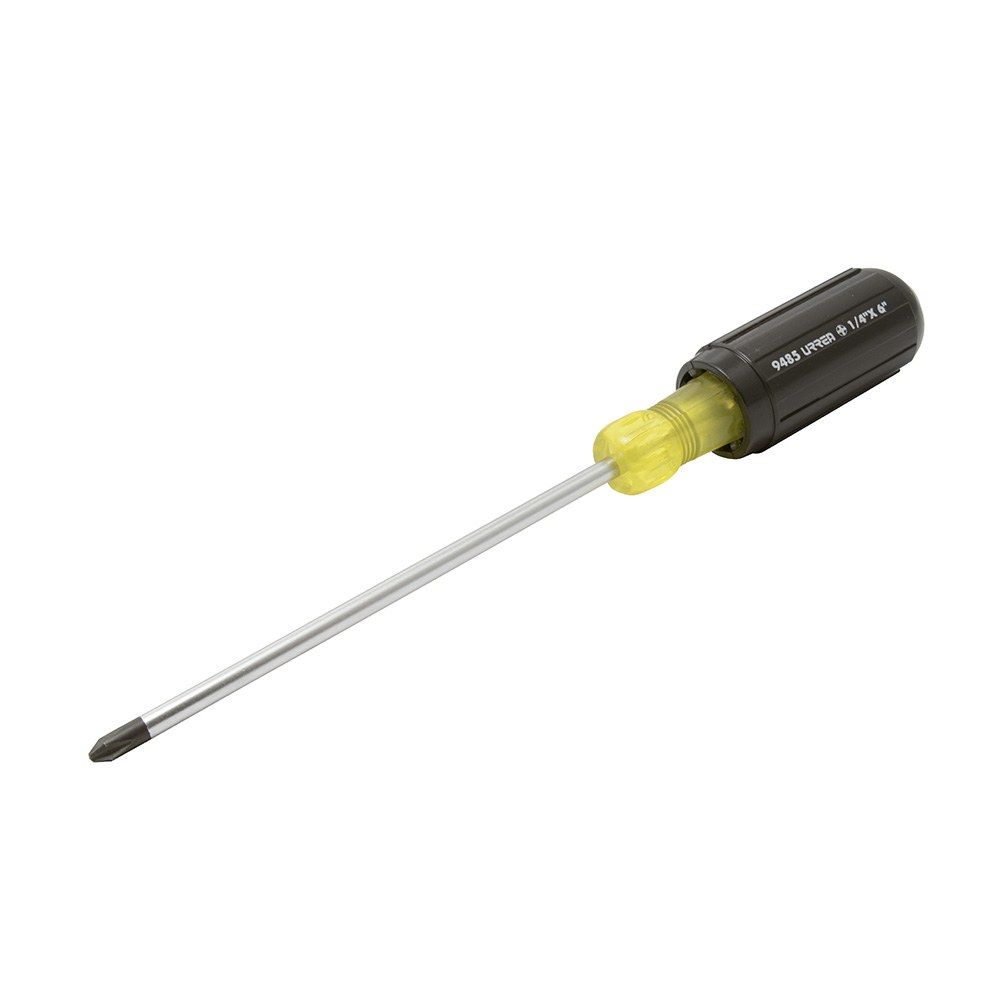 Destornillador con mango cushion grip, punta Phillips barra redonda #2 x 6" Urrea
