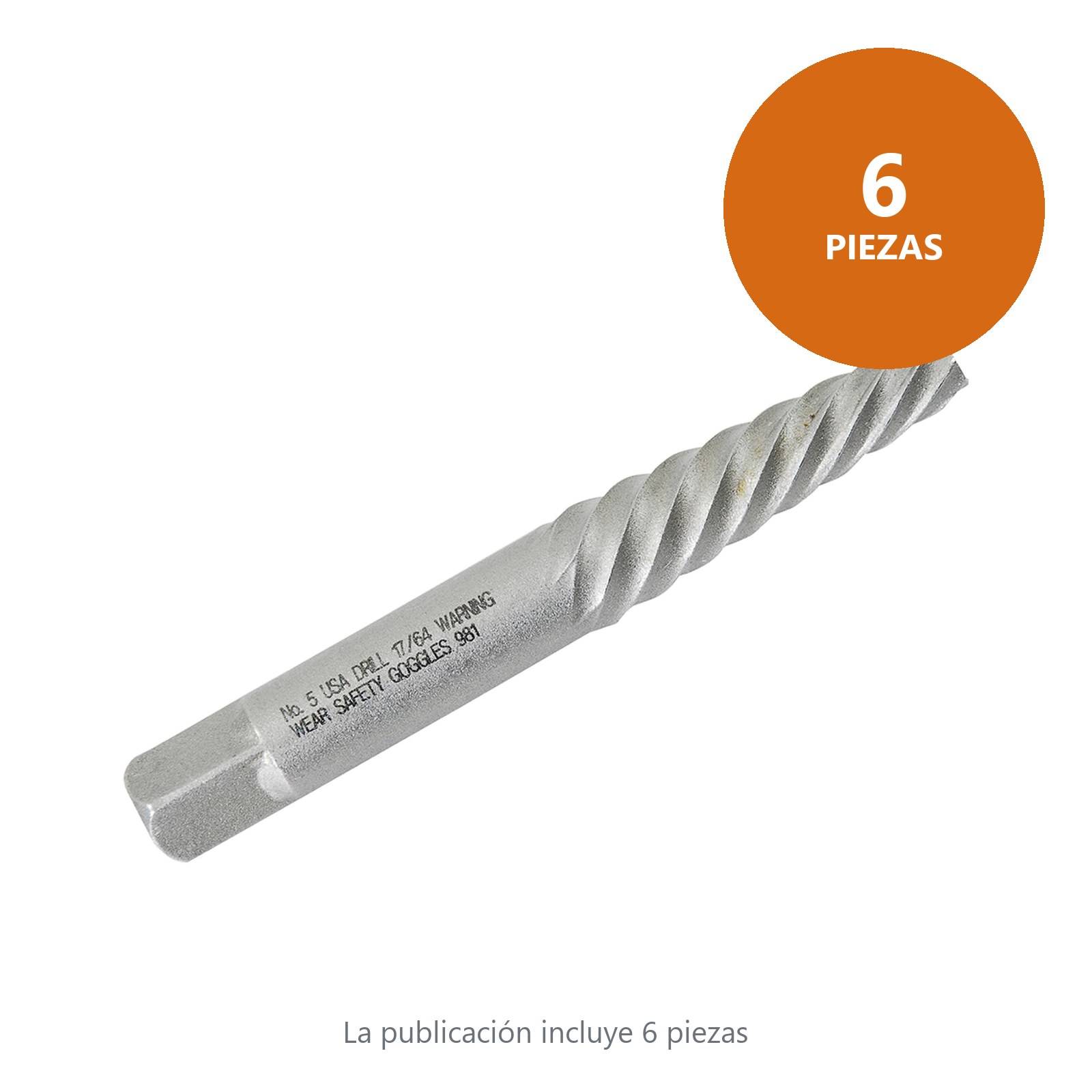 Extractor "cola de cochino" para tornillos 1/8" a 1/4" Urrea - Imagen 3