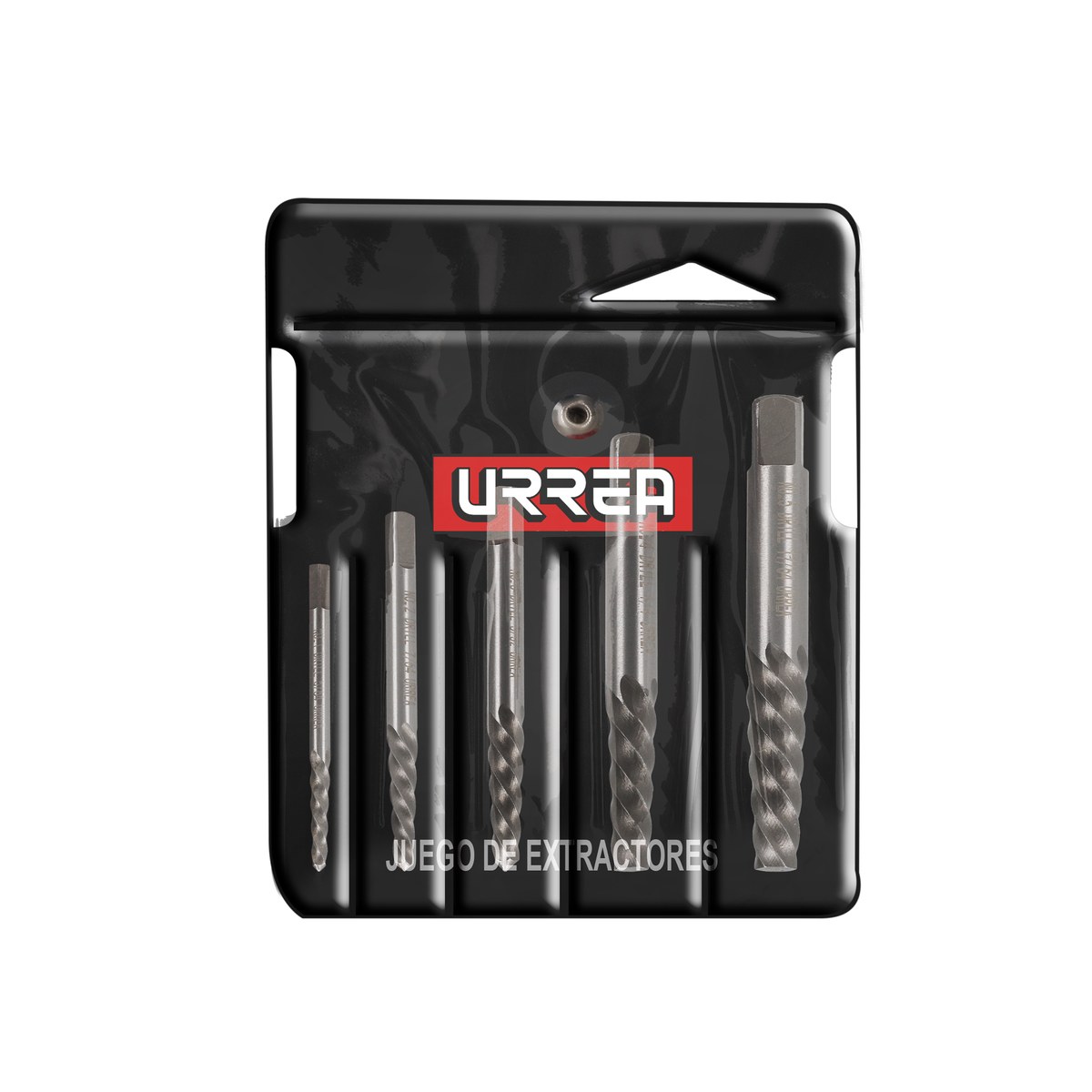 Juego de extractor "cola de cochino" para tornillos, 5 piezas Urrea - Imagen 2