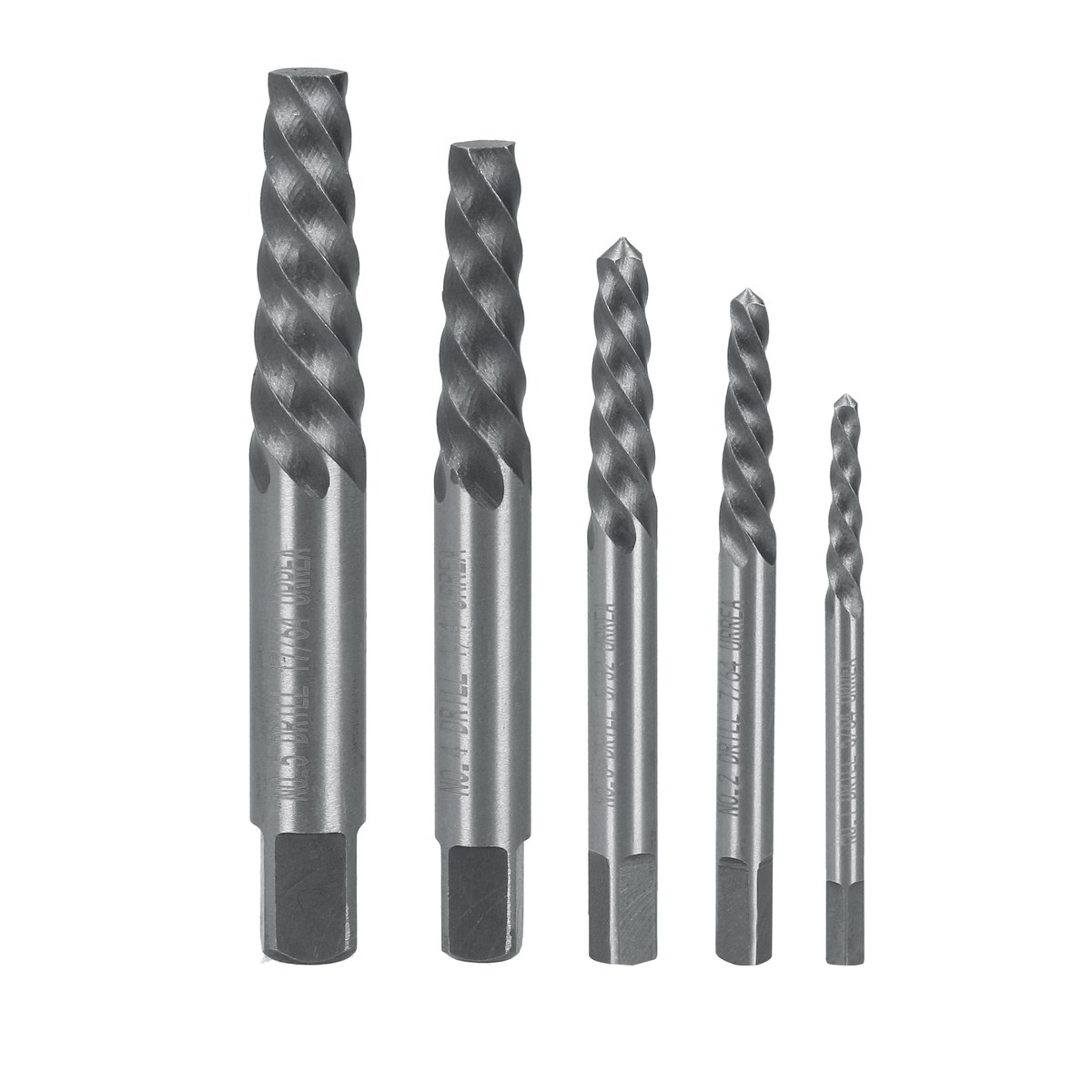 Juego de extractor "cola de cochino" para tornillos, 5 piezas Urrea - Imagen 3