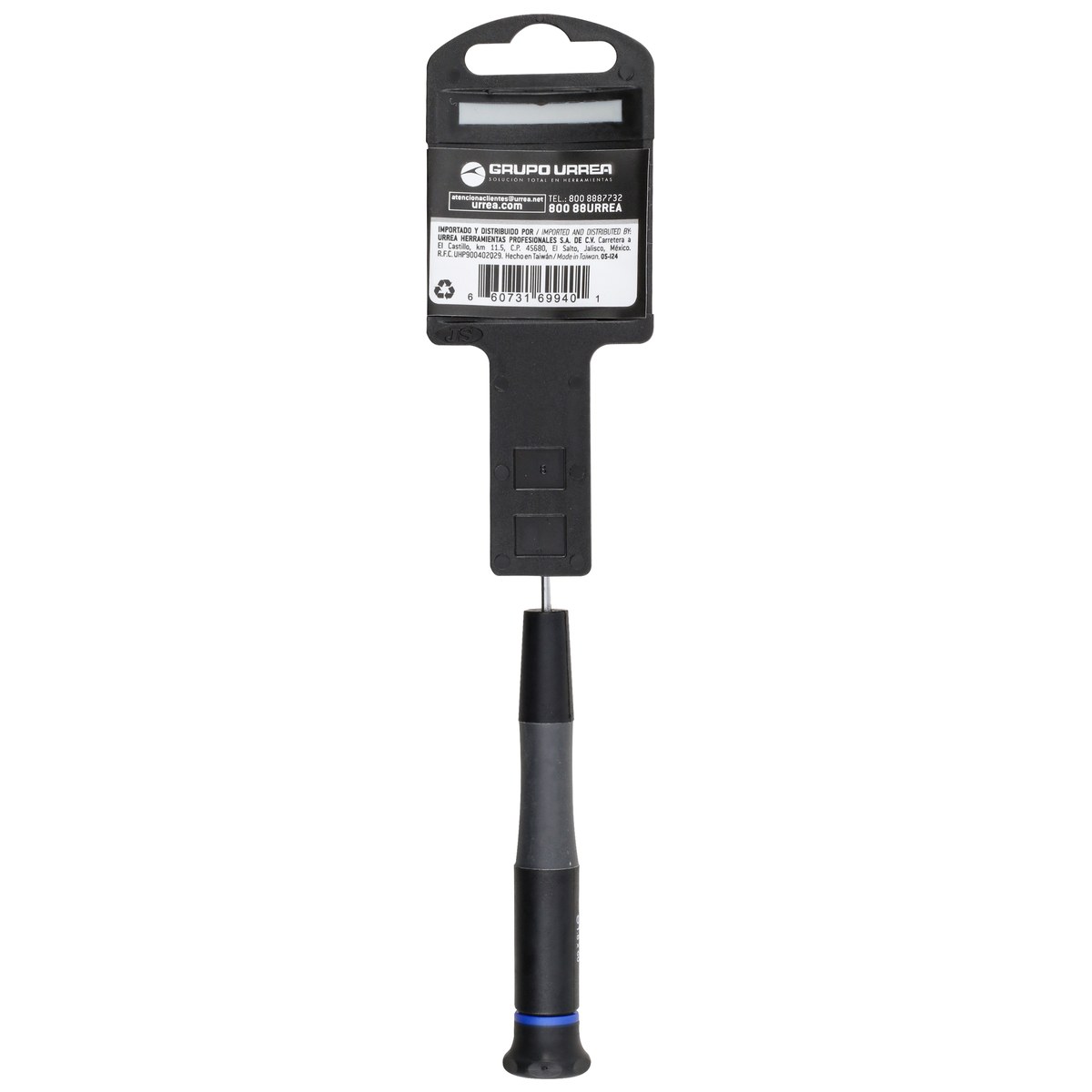 Destornillador de precisión ESD anti-estáticos, punta plana 9/128" x 2-3/8" Urrea - Imagen 4