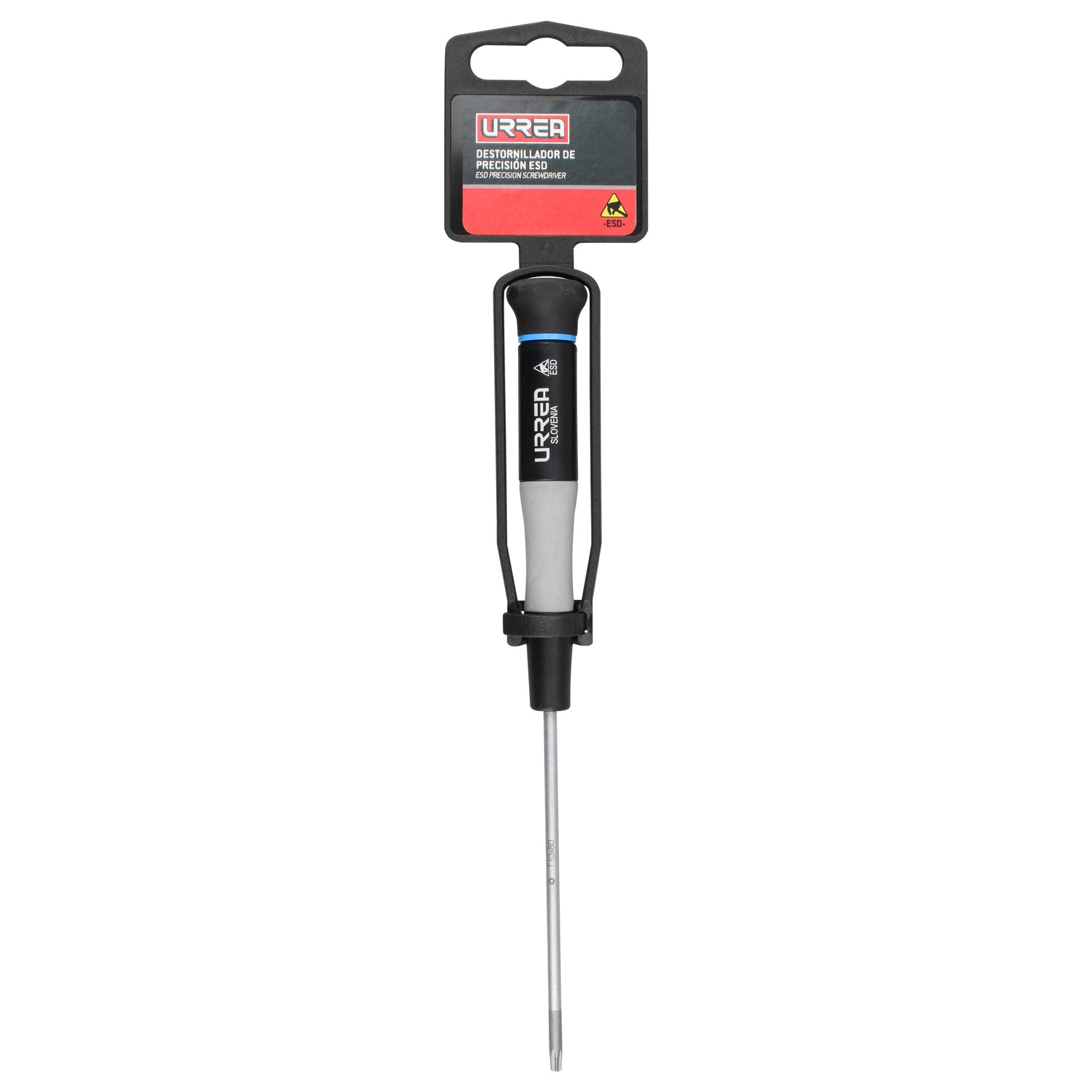 Destornillador de precisión ESD anti-estáticos, punta Torx  T10 x 3-5/32" Urrea - Imagen 2