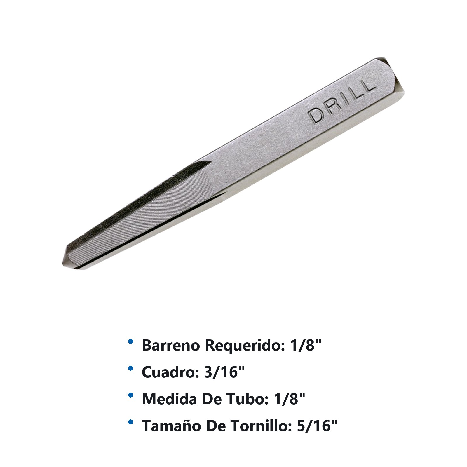 Extractor recto para tornillos y tubos 3/16" x 5/16" Urrea - Imagen 3