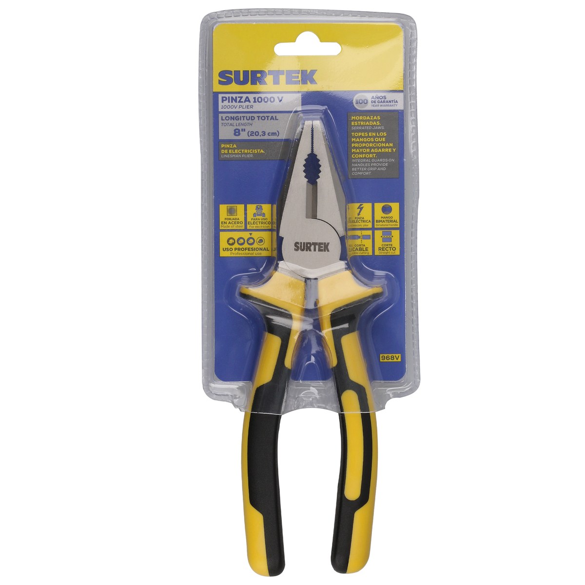 Pinza de 1000 V de 8" universal Surtek - Imagen 2
