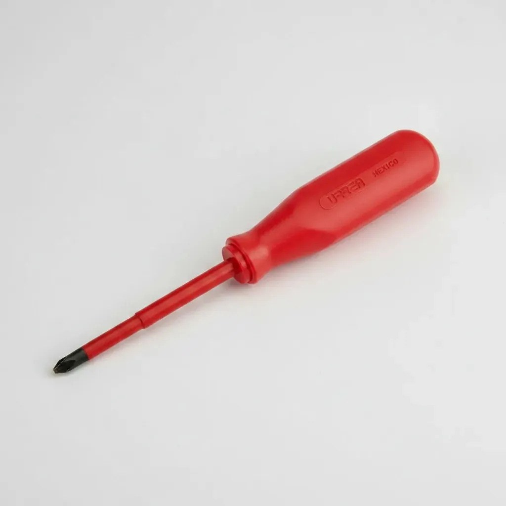 Destornillador rojo 1000 V, punta phillips #1 x 3-5/32" Urrea - Imagen 3