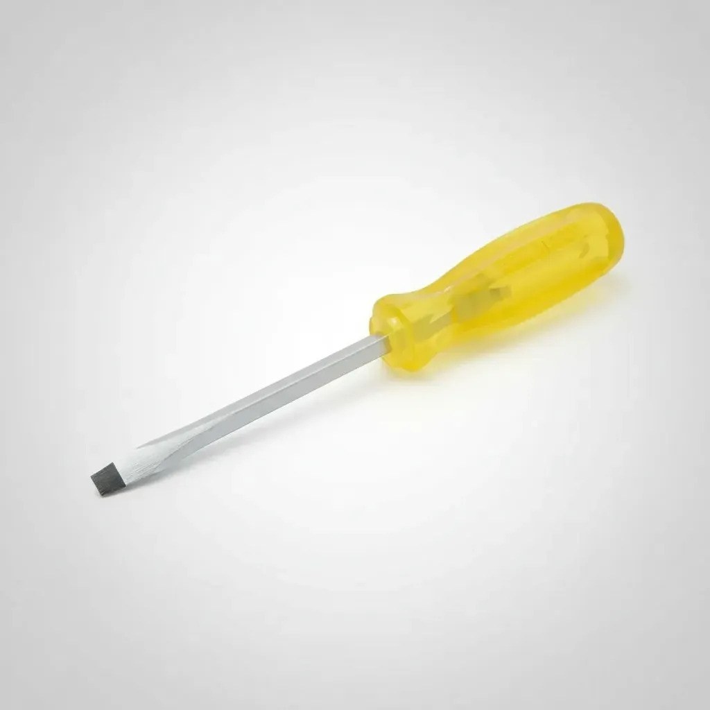 Destornillador con mango ámbar, punta plana barra cuadrada 1/4" x 4" Urrea - Imagen 3