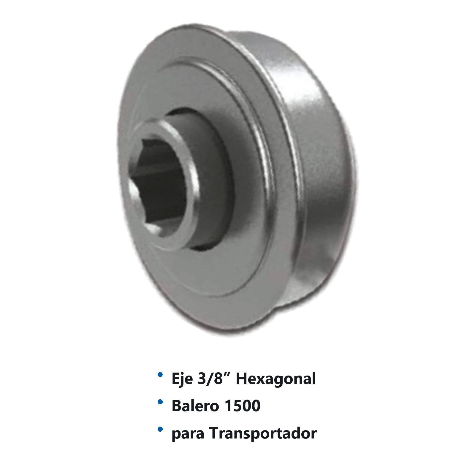 BALERO 1502 PARA TRANSPORTADOR 1-5/8 X 1-1/2 X 3/8" HEXAGONAL - Imagen 2
