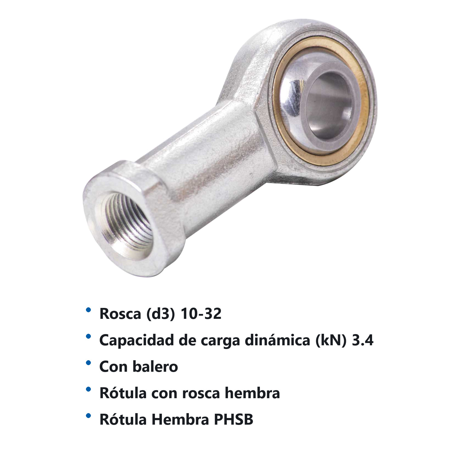 ROTULA HEMBRA IZQ. PHSB-3 L 10-32 - Imagen 2
