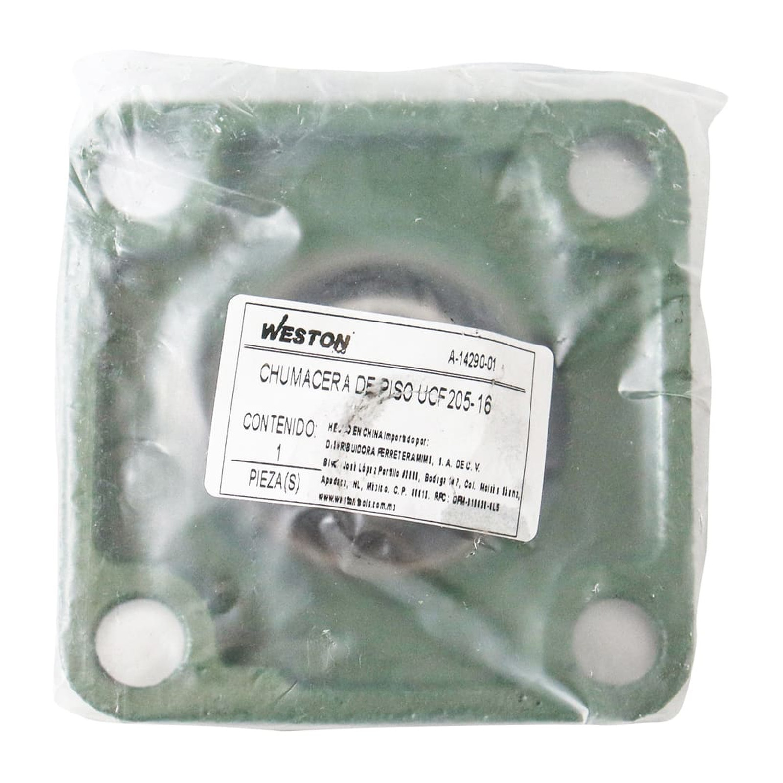 CHUMACERA DE PARED 4T. UCF205-16 1" (GRANEL) - Imagen 3