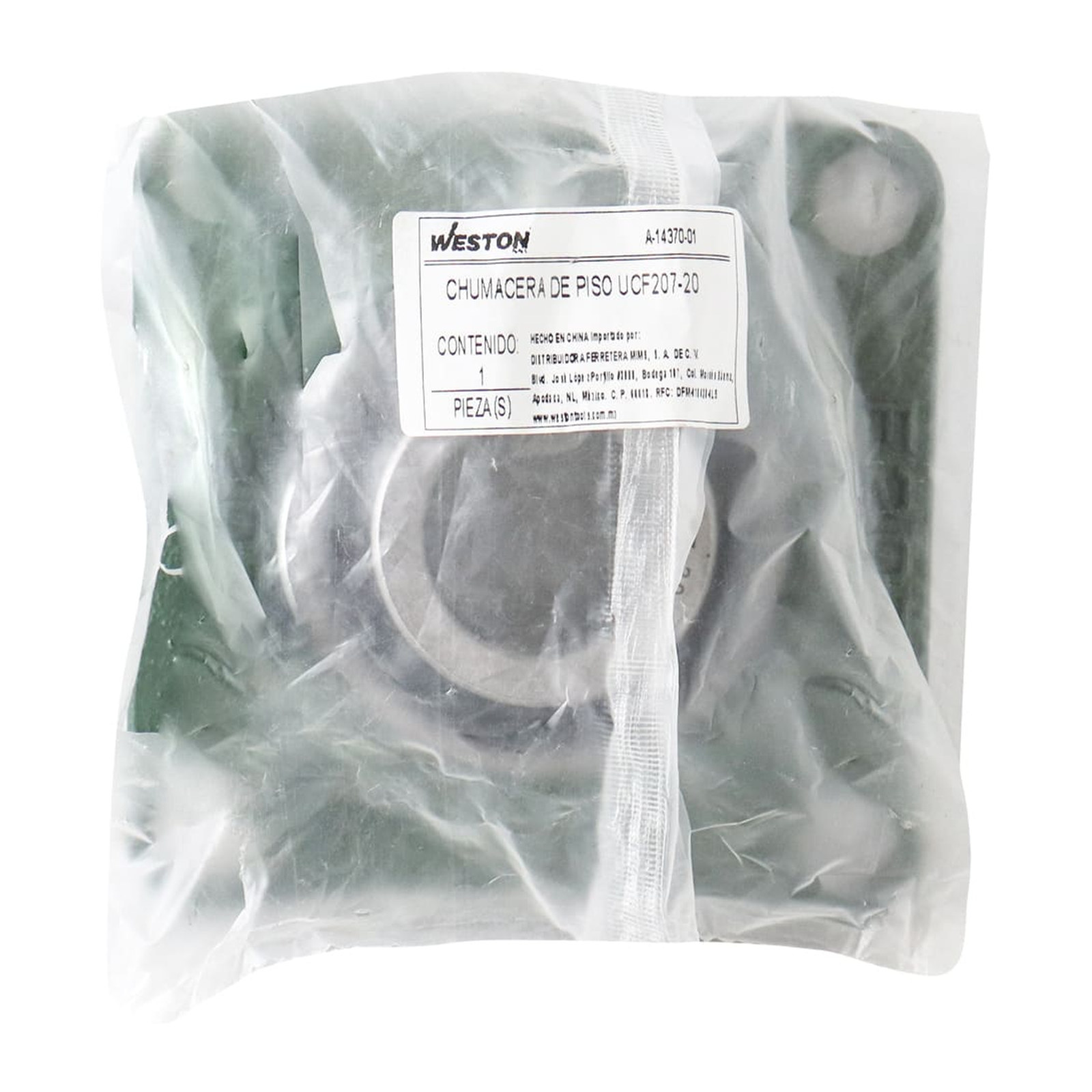 CHUMACERA DE PARED 4T. UCF207-20 1-1/4" (GRANEL) - Imagen 3