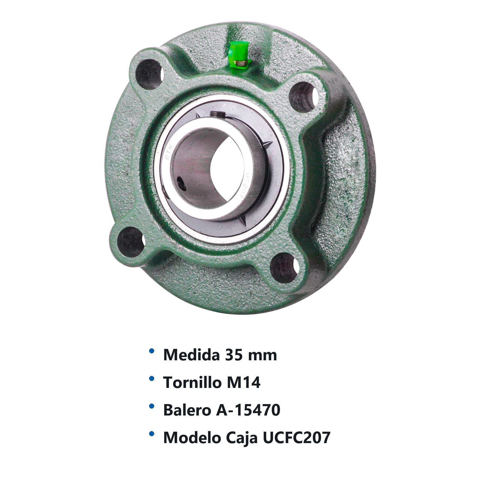 CHUMACERA DE PARED  4T.    UCFC207 35MM BRIDA REDONDA - Imagen 3
