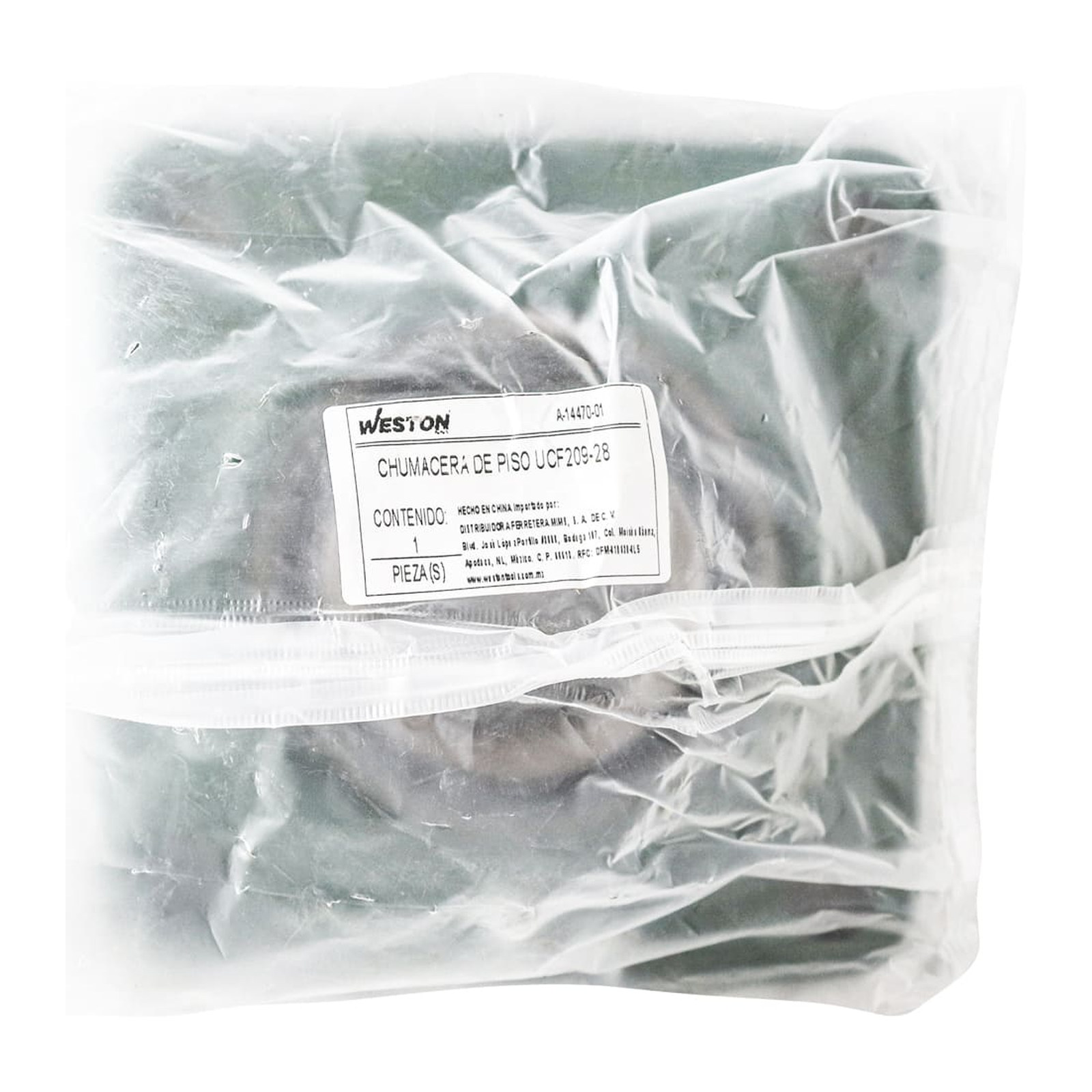 CHUMACERA DE PARED 4T. UCF209-28 1 3/4" (GRANEL) - Imagen 3