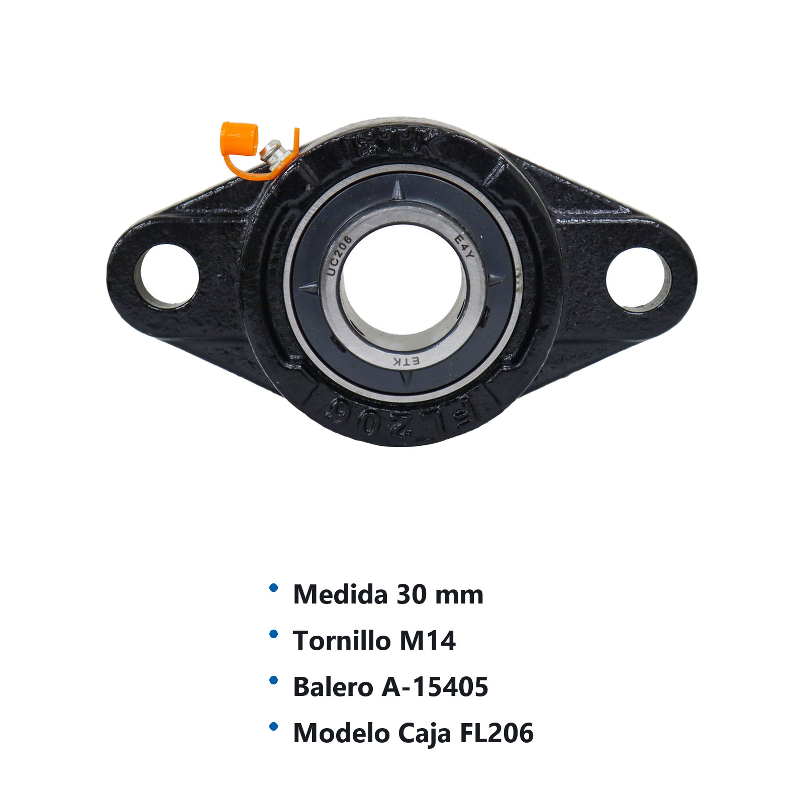 CHUMACERA DE PARED  2T.    UCFL206 30MM - Imagen 3